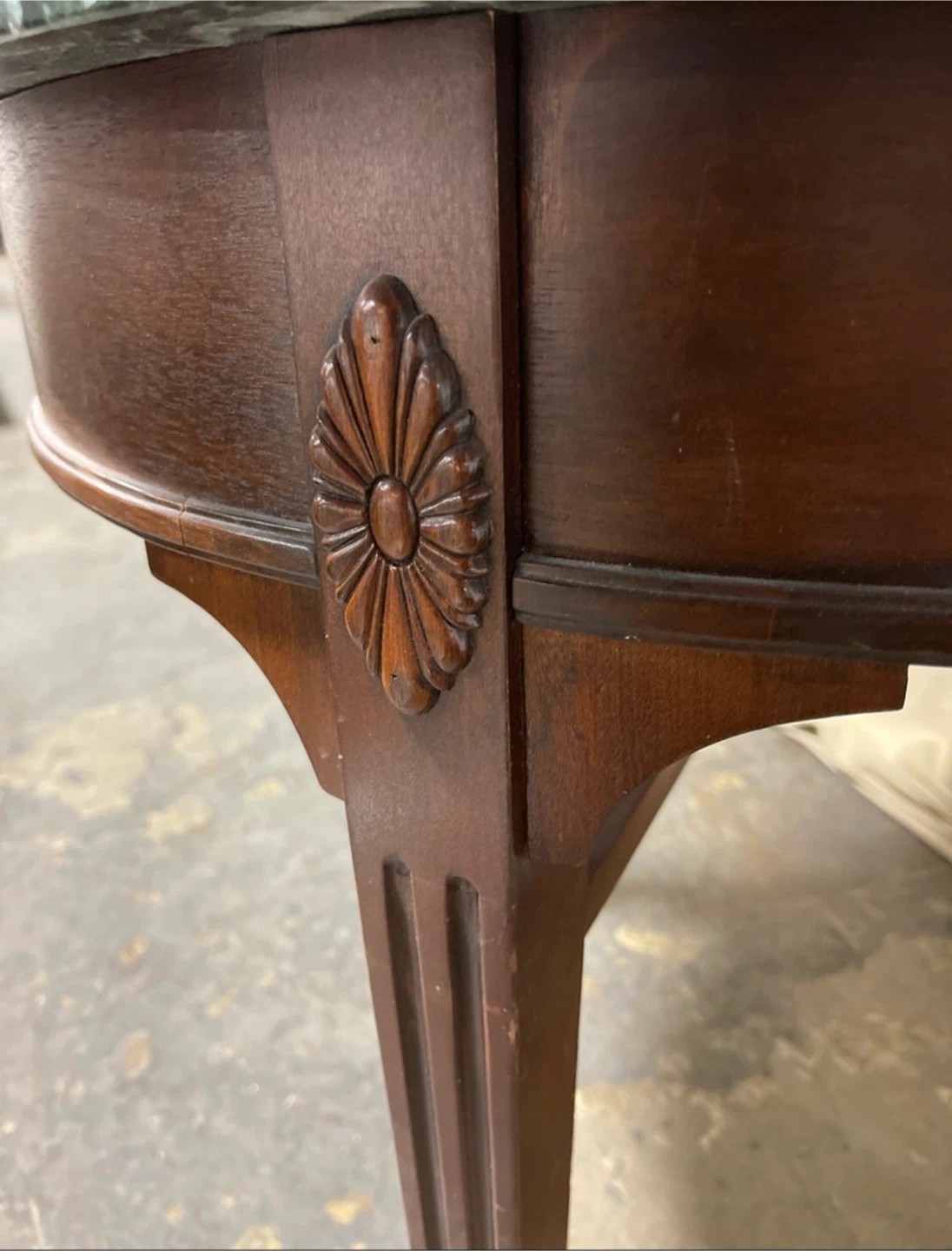 Solid Marble and Hardwood Table - photo 2