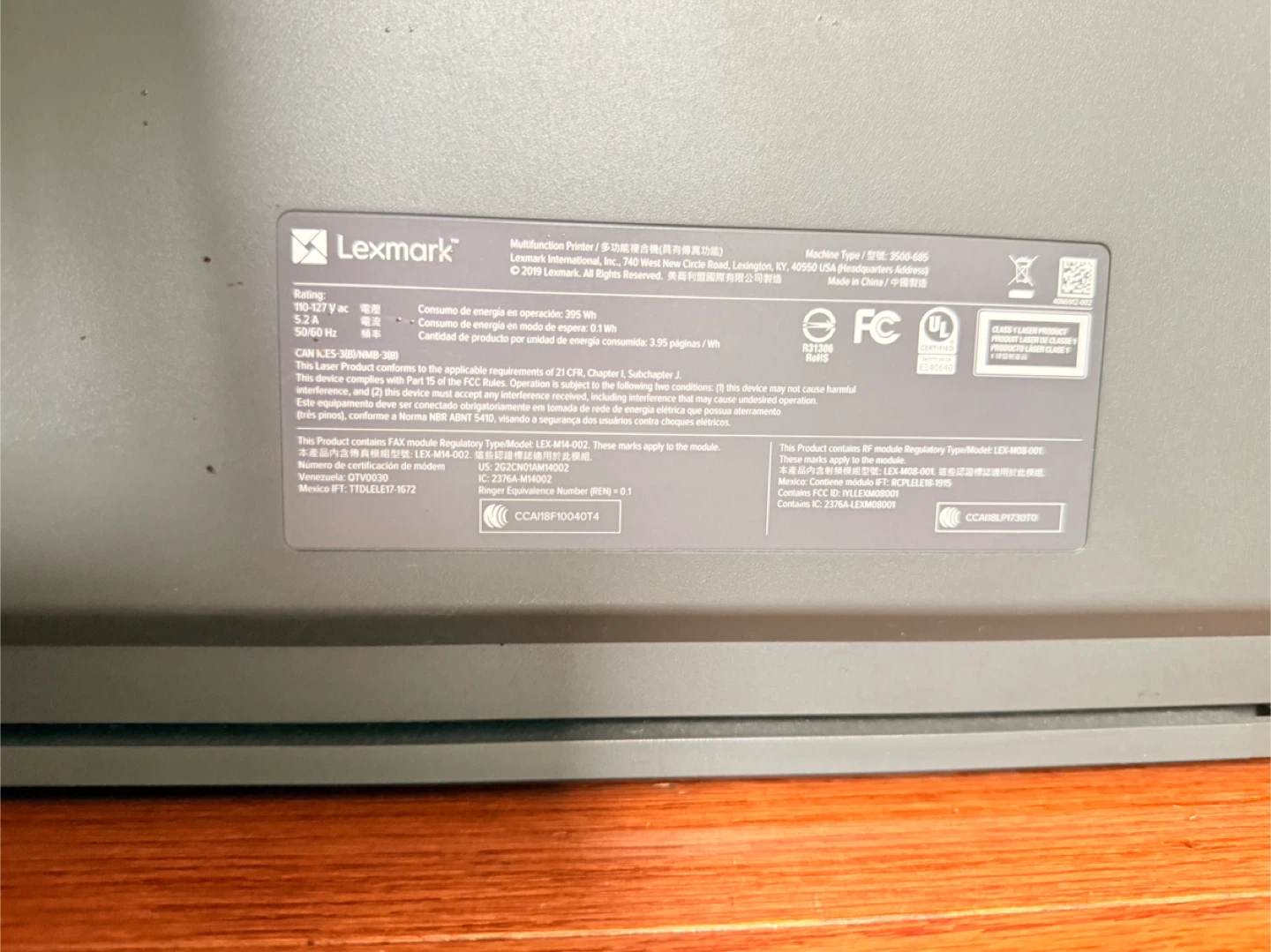 Lexmark cx331 Laser Printer - photo 5