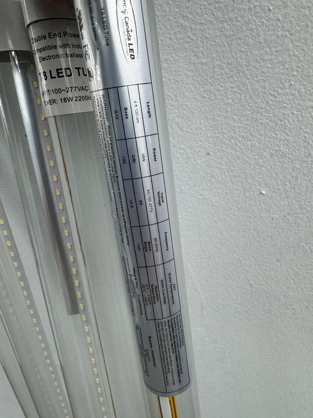 Fixtures with LED T8 LED Tube Lights - 4 ft - photo 3