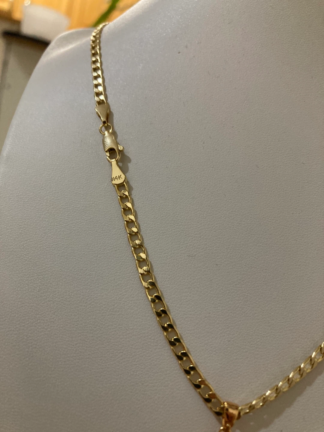 Cadena chapada en oro 14k con su dije - photo 4