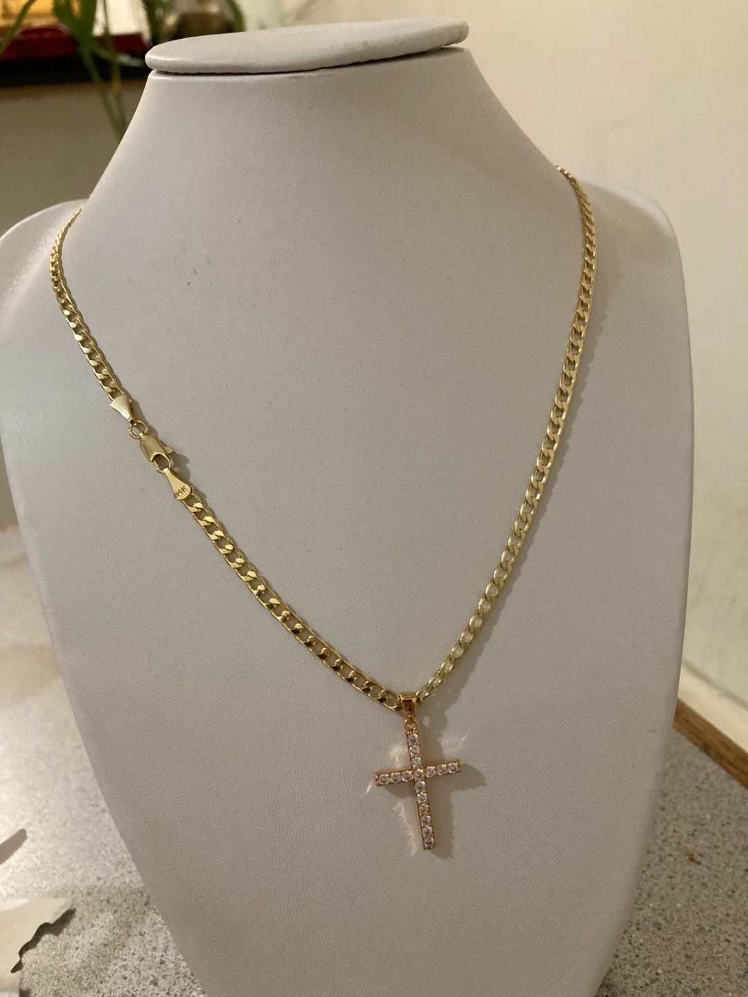 Cadena chapada en oro 14k con su dije - photo 3