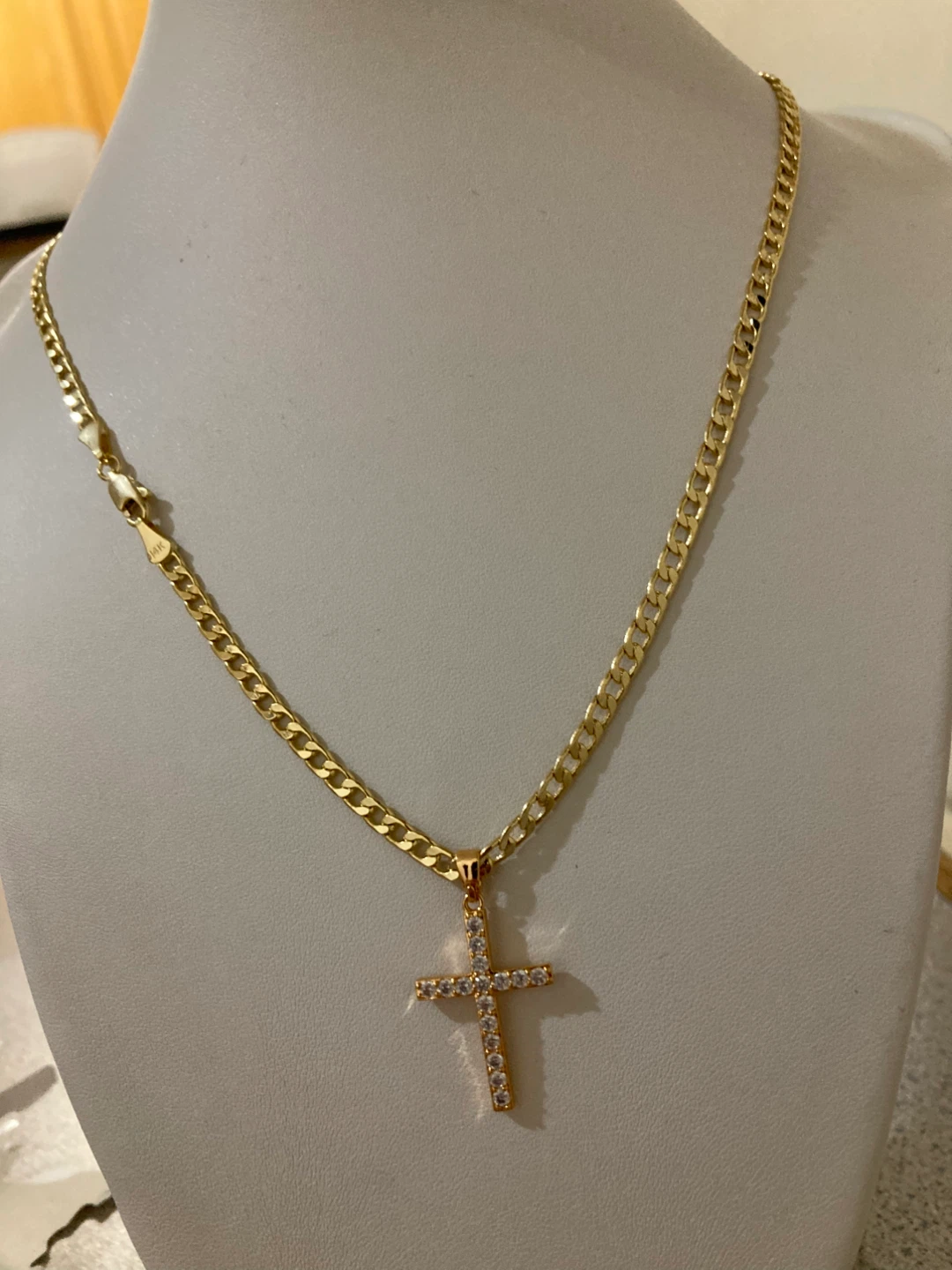 Cadena chapada en oro 14k con su dije - photo 2