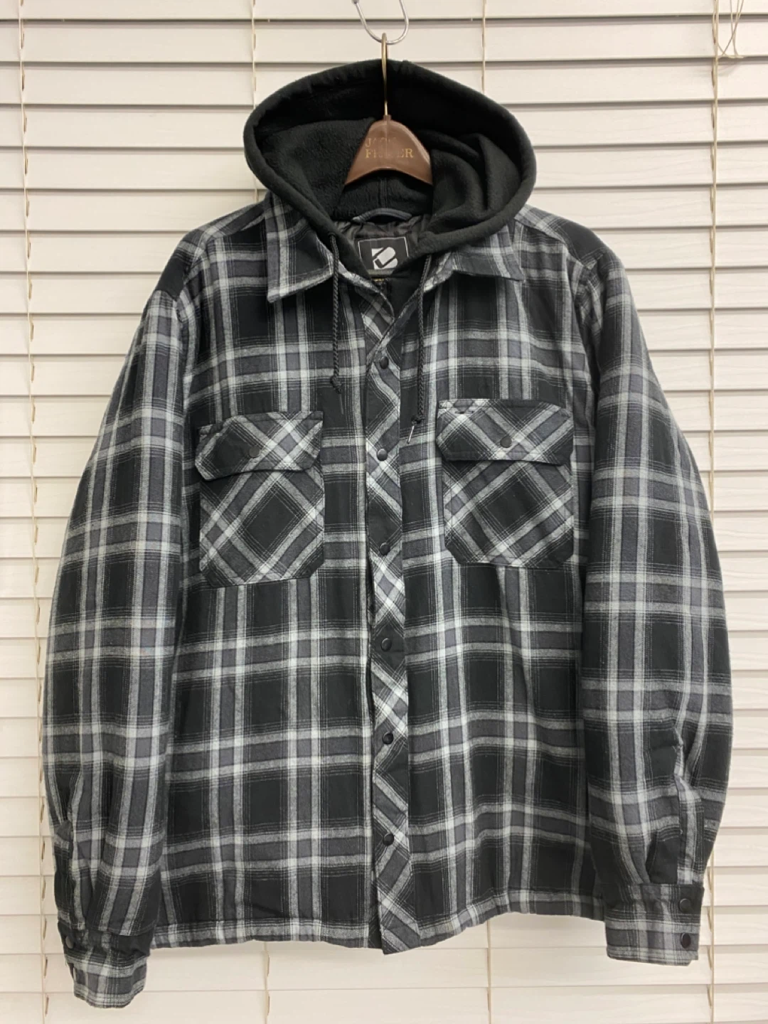 The B.C. Clothing Co. Plaid Hooded Quilted Jacket Mens - XL - photo 2