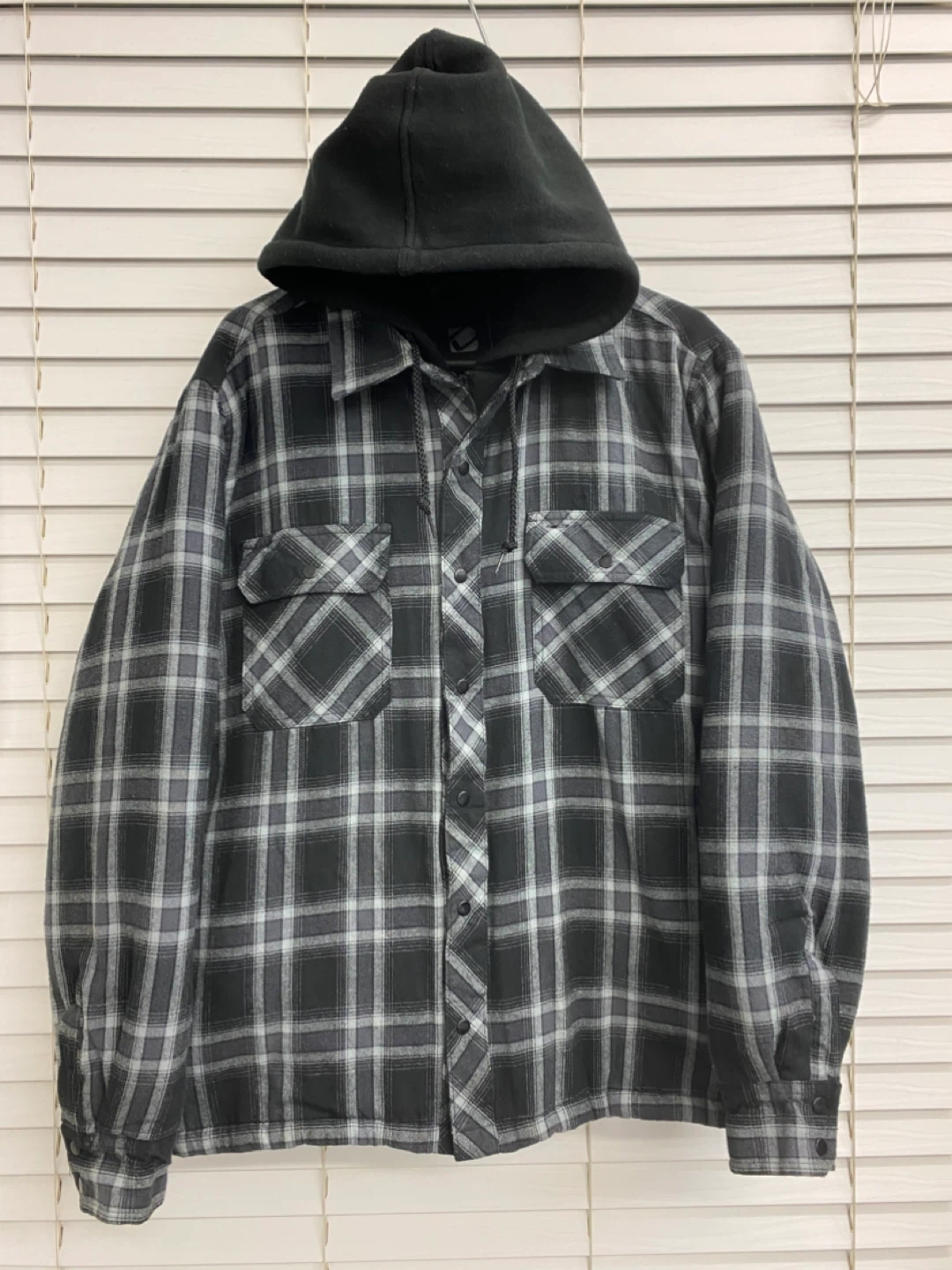 The B.C. Clothing Co. Plaid Hooded Quilted Jacket Mens - XL