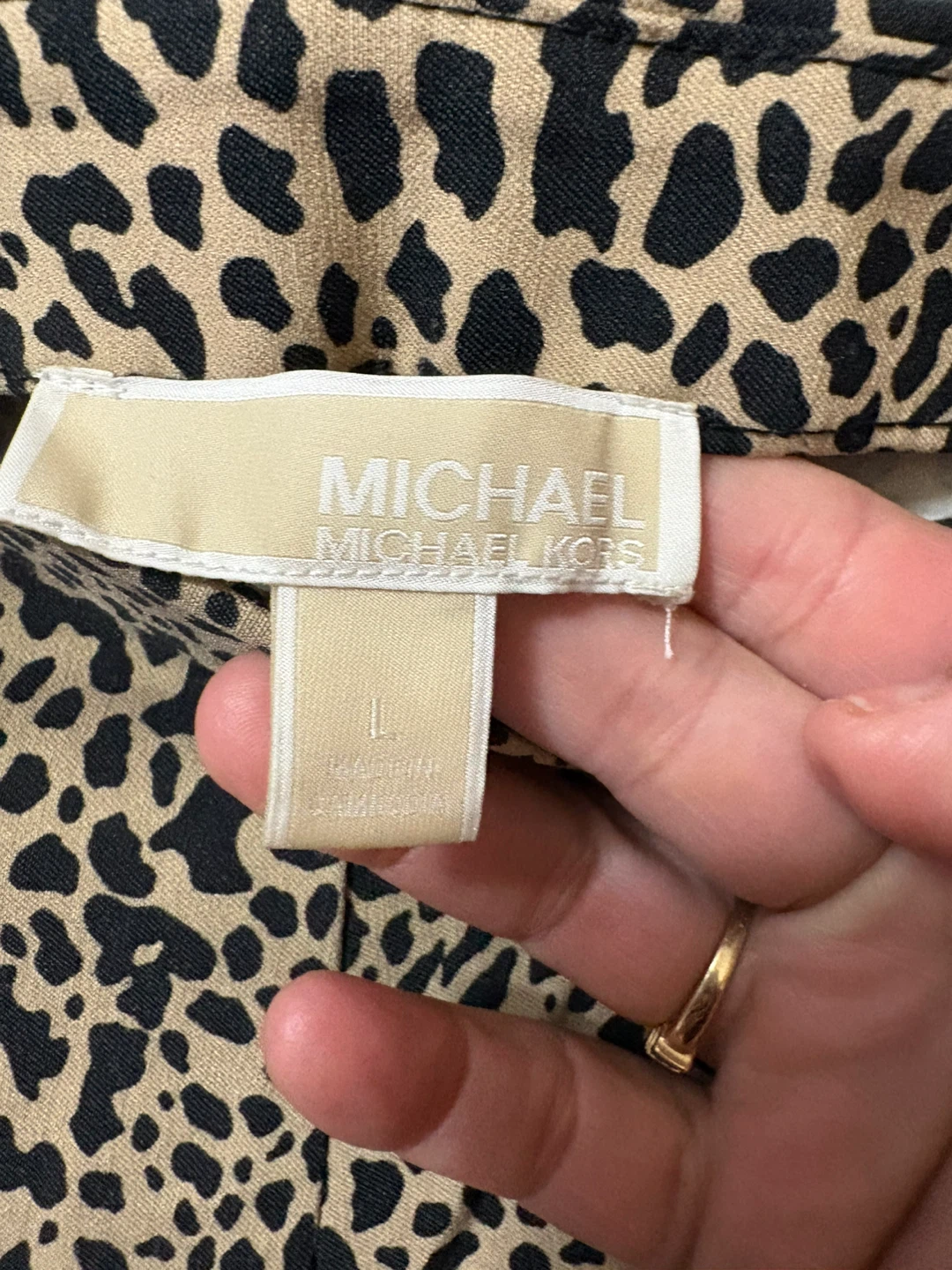 Michael Kors Leopard Print Pants Size L - photo 2