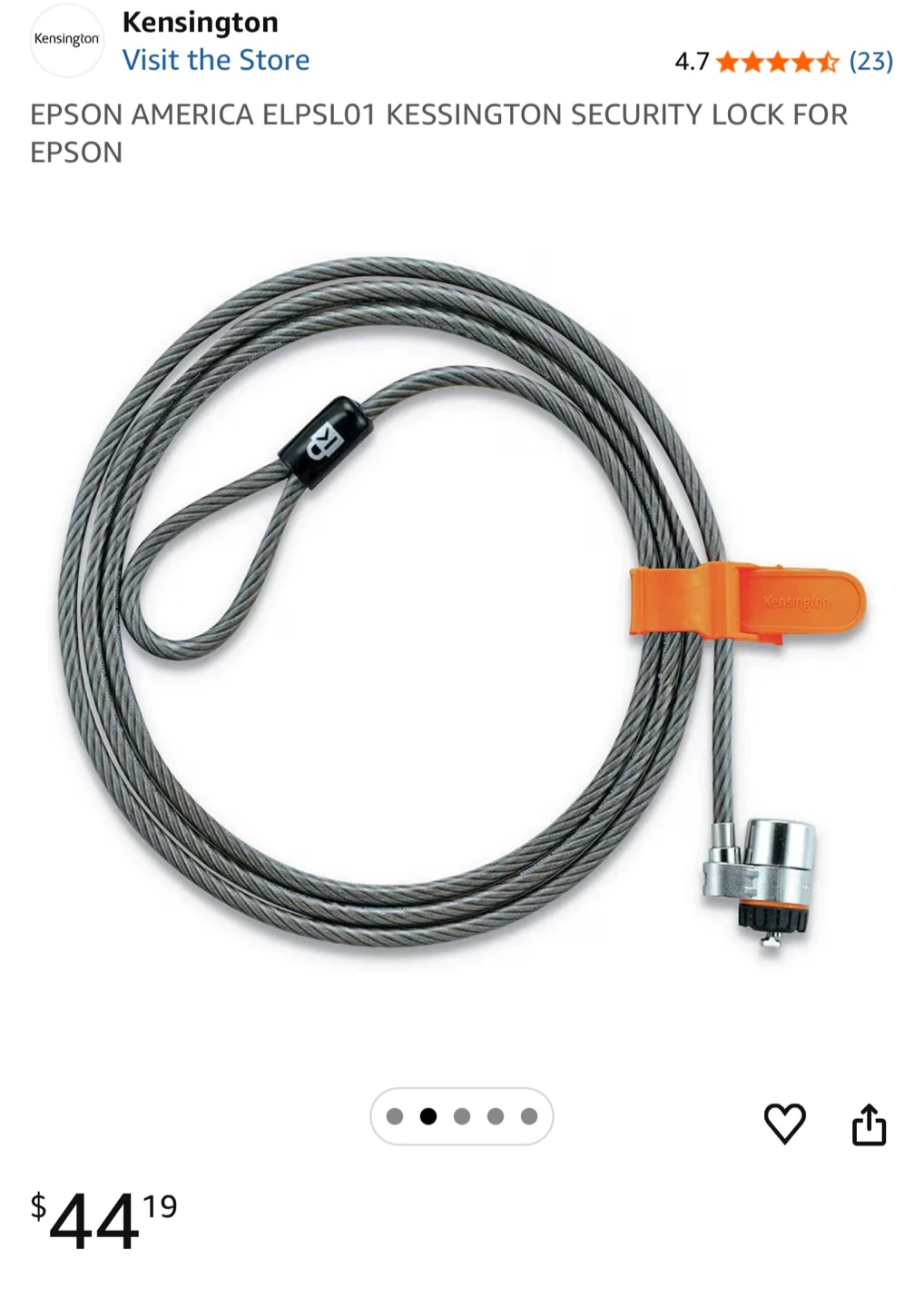 Kensington Laptop Lock - photo 4