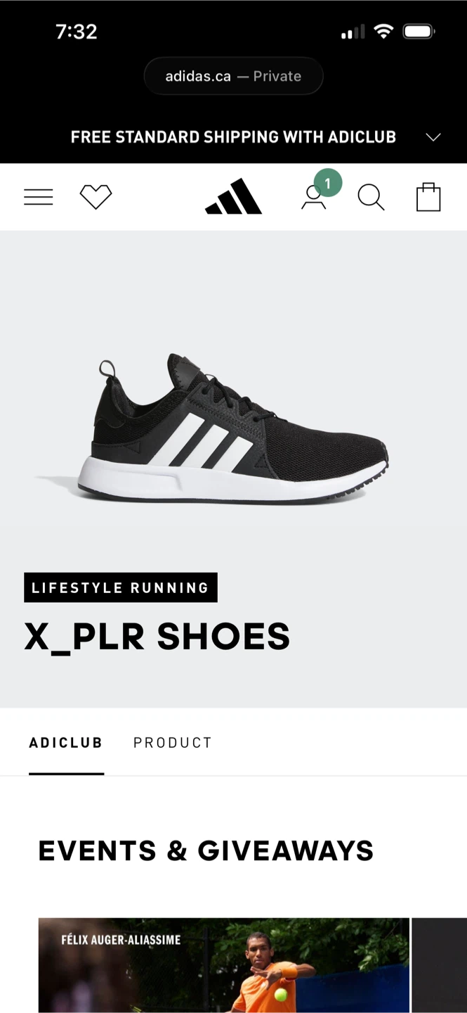 Adidas X_PLR Shoes - Black/White - photo 4