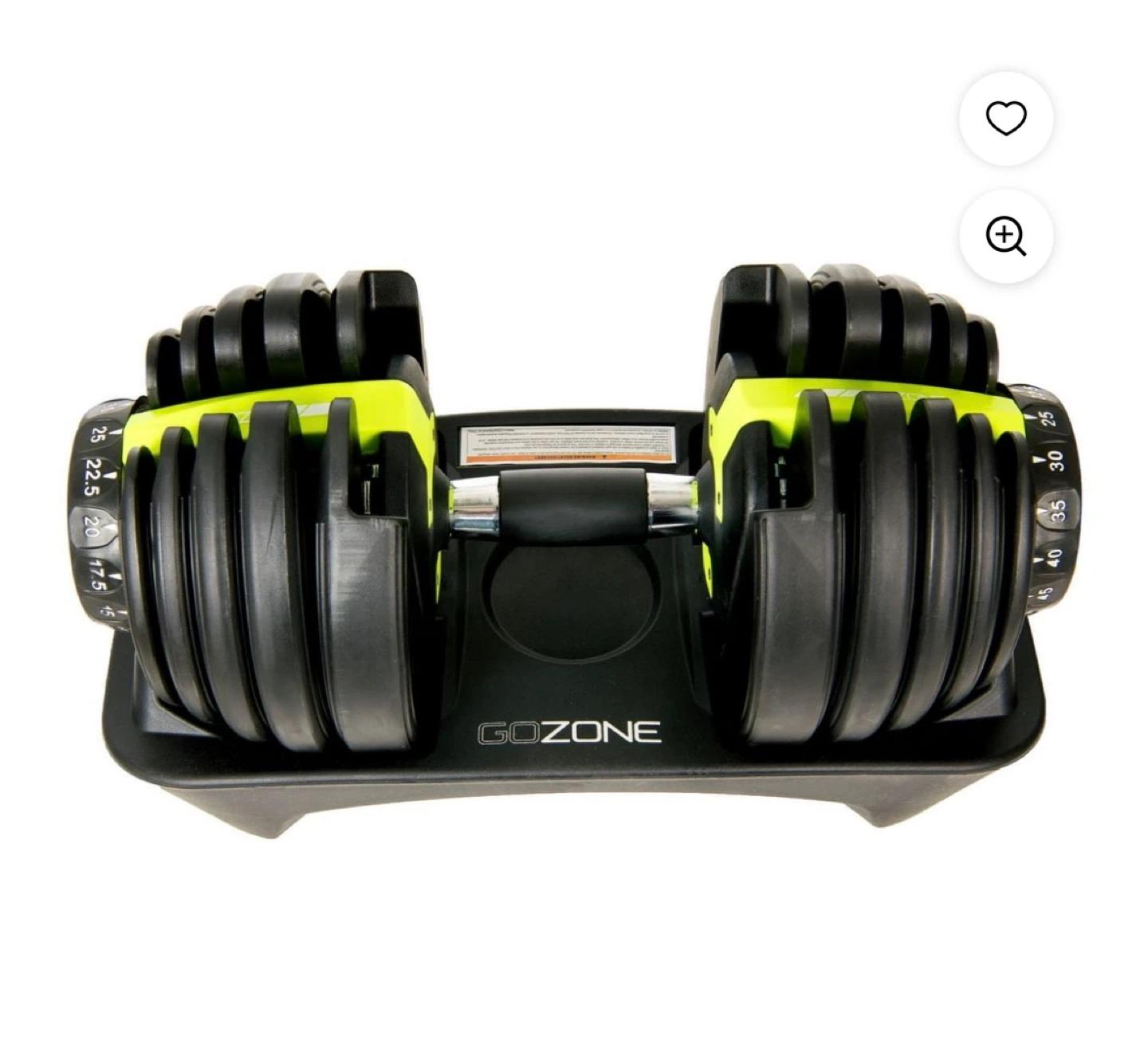 GOZONE Adjustable Dumbbell (SINGLE PIECE)