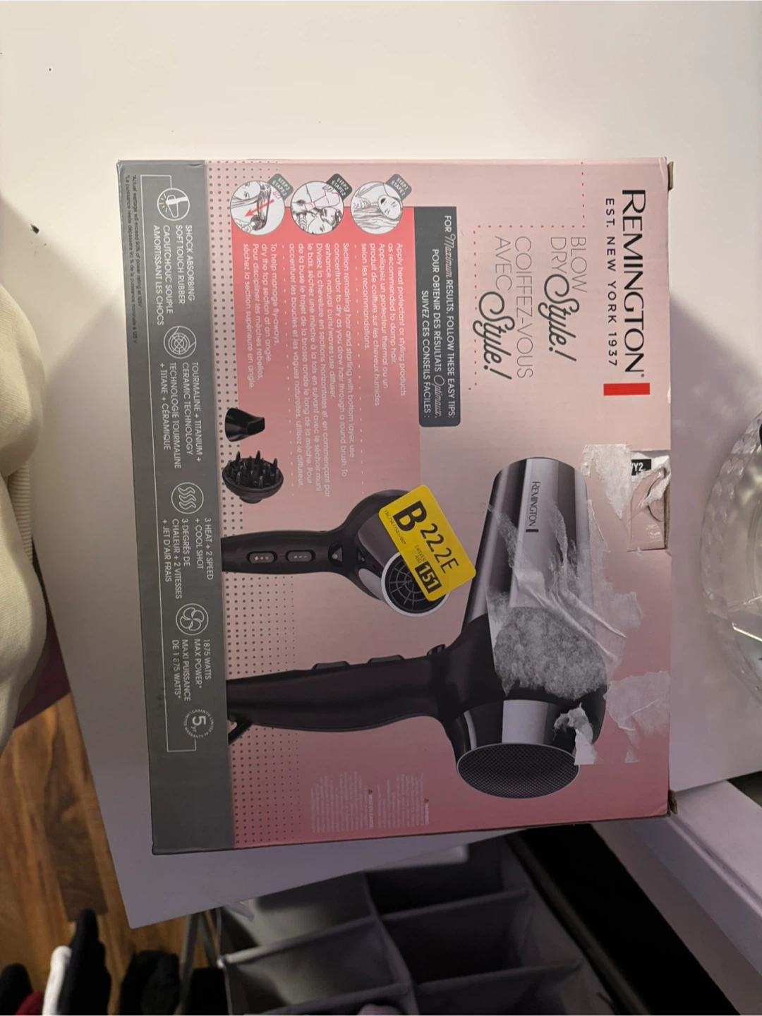 Remington "Est. New York 1937" Hair Dryer