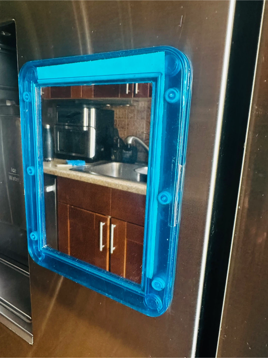 Blue Magnetic Mirror 7”x5.5” - photo 2