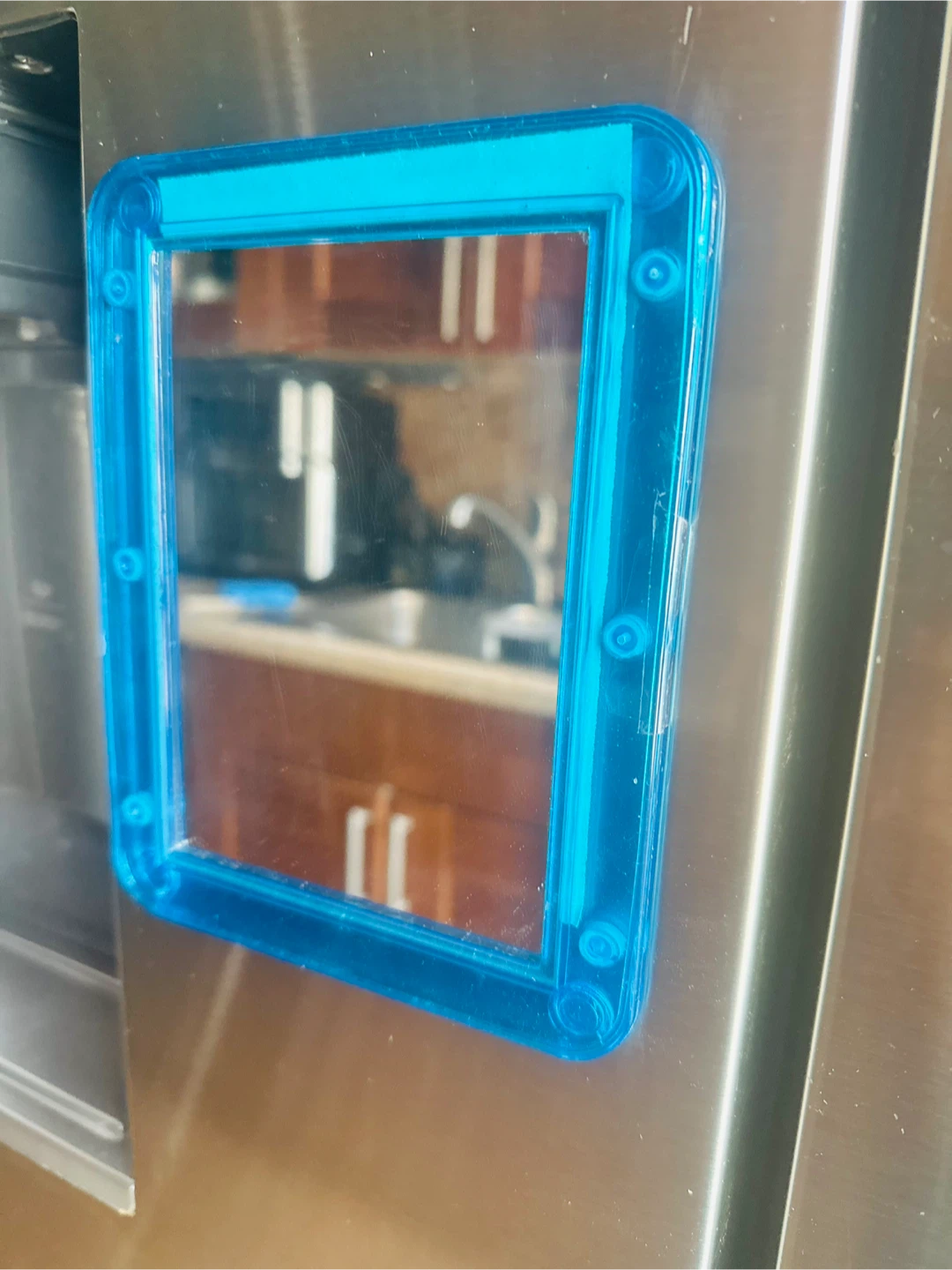 Blue Magnetic Mirror 7”x5.5” - photo 3