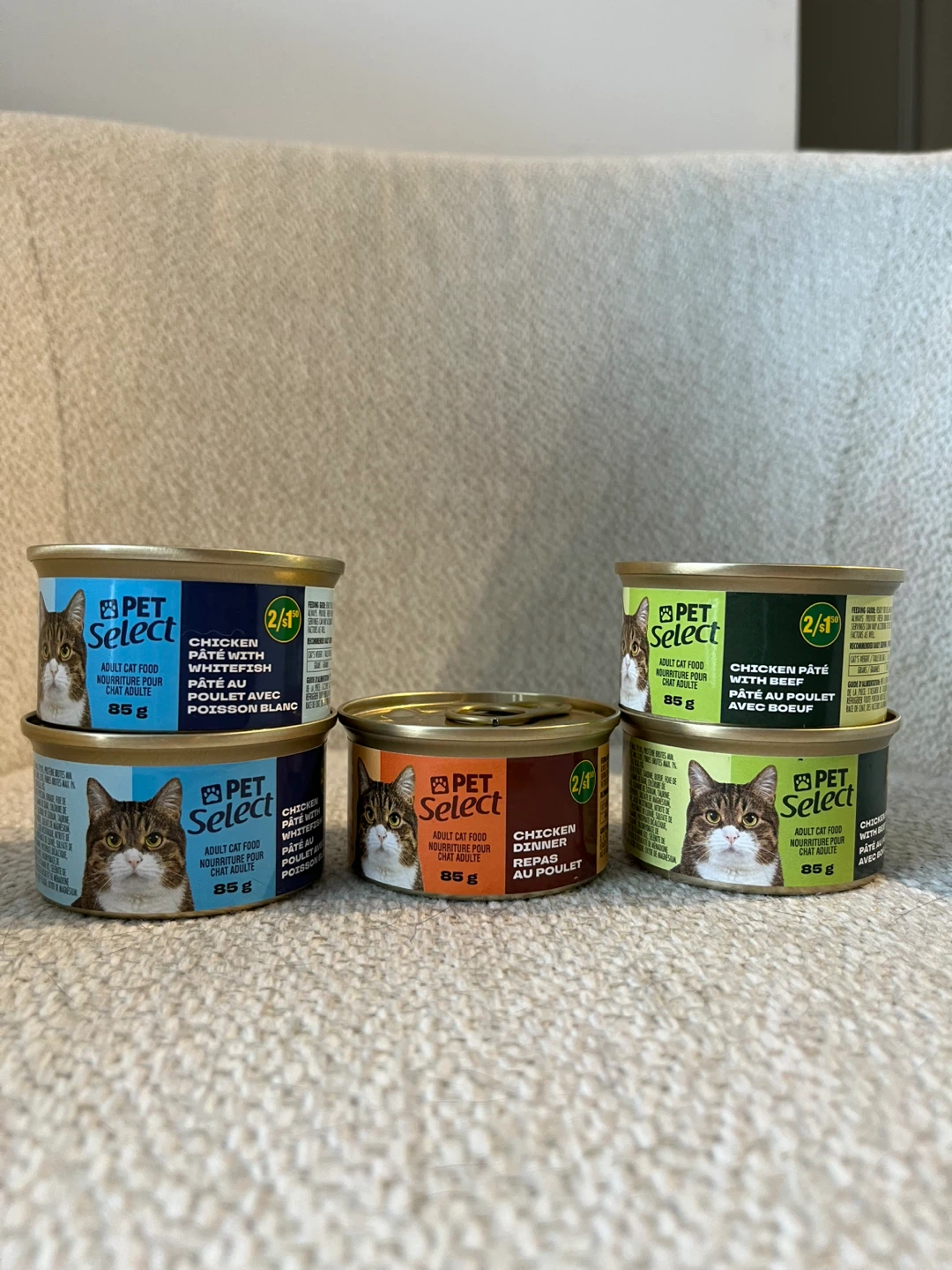 Free Pet Select Adult Cat Food  - 5 Cans