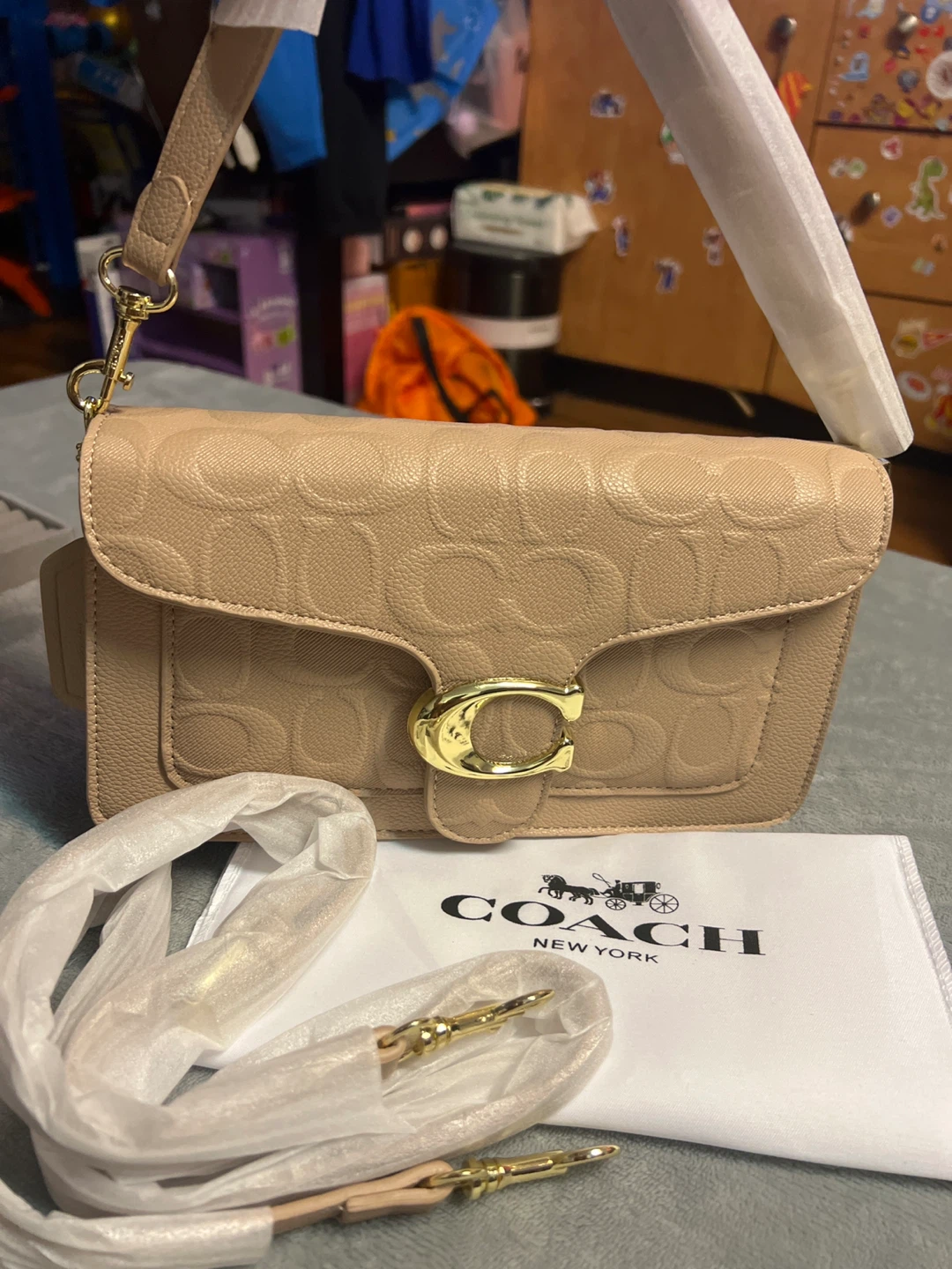 Coach New York tabby Leather Shoulder Bag