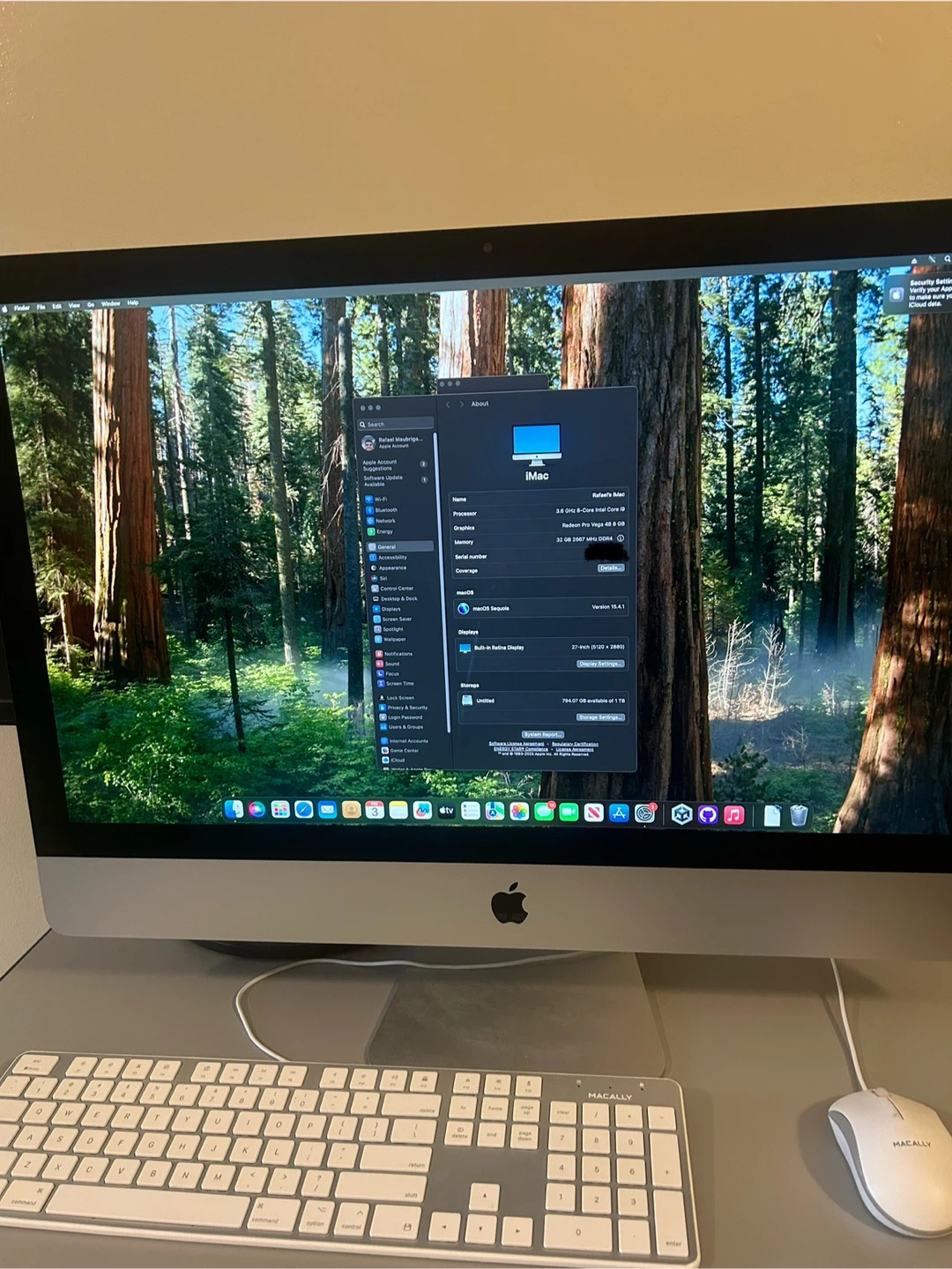 Apple iMac 27-inch 3.6 GHz Intel Core i9 - photo 2