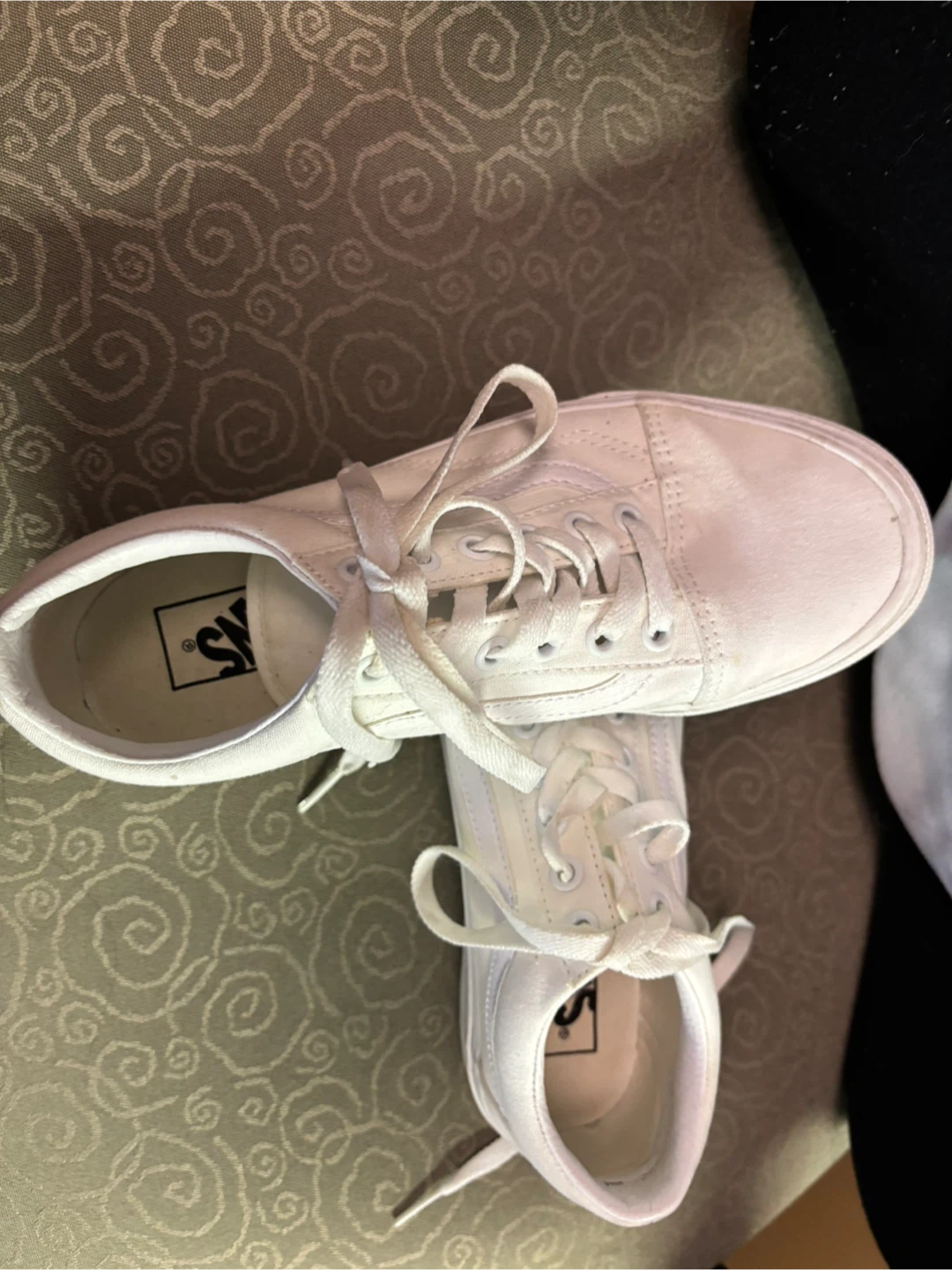 Vans Old Skool White Canvas Sneakers - Women's Size 7
