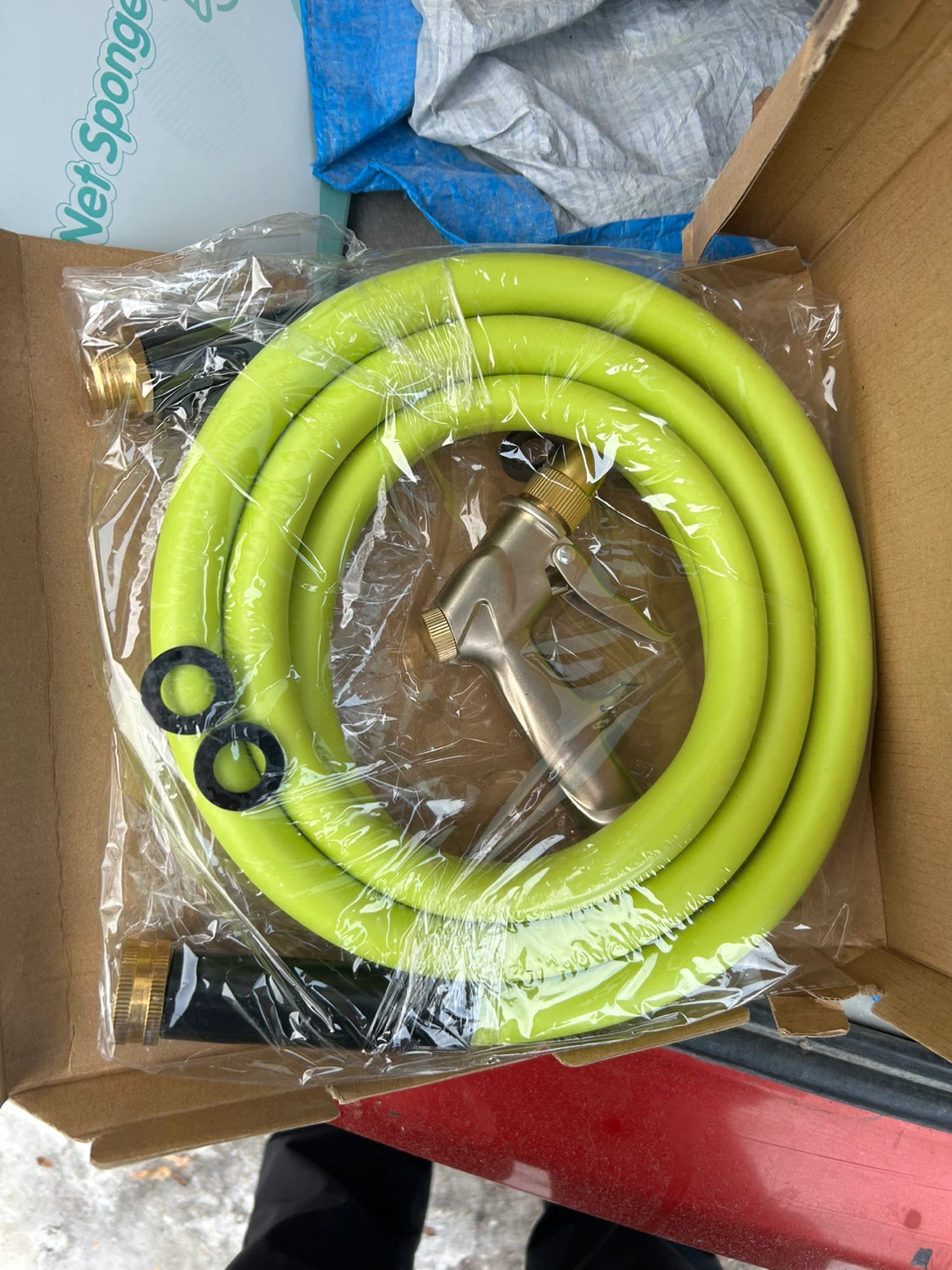 SETTECH Heavy Duty Garden Water Hose with Metal Nozzle