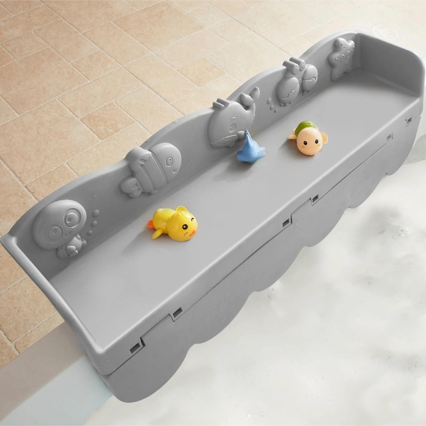 Ocean Animals Bathtub Splash Guard & Toy Tray - Brand New - photo 2