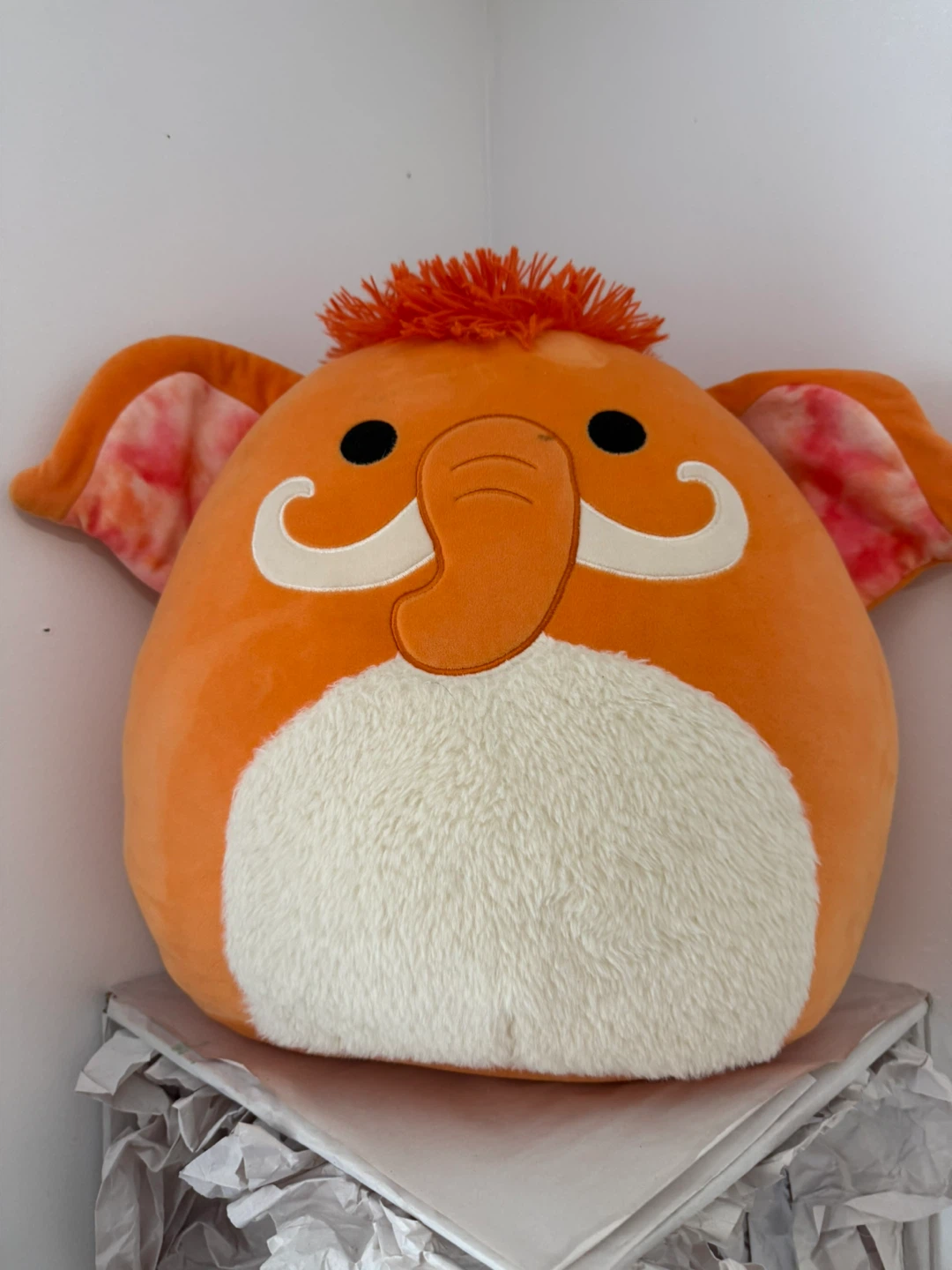 Squishmallow Orange Elephant Plush Toy