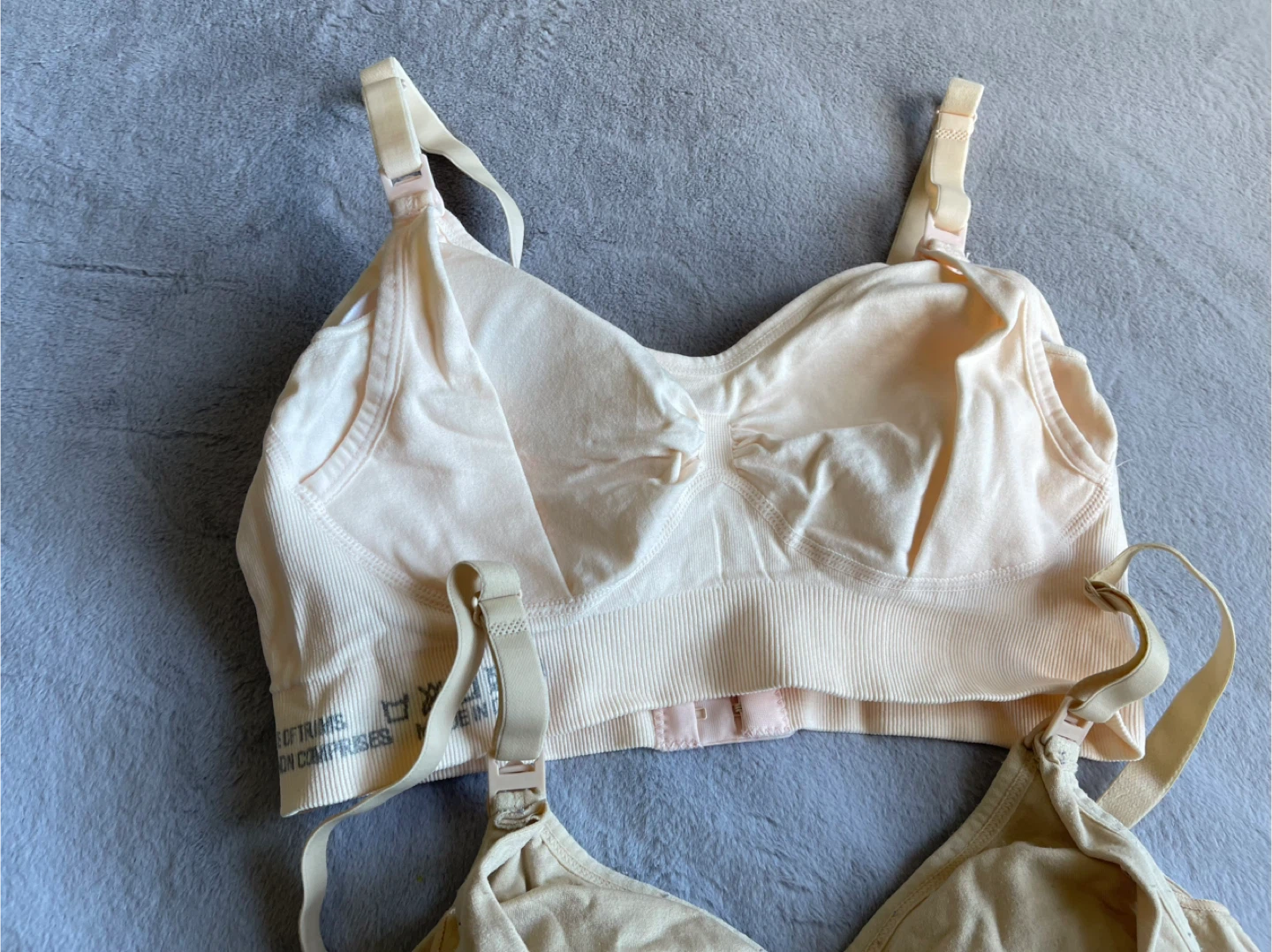 Two Nursing Bras - Beige and Cream - photo 3