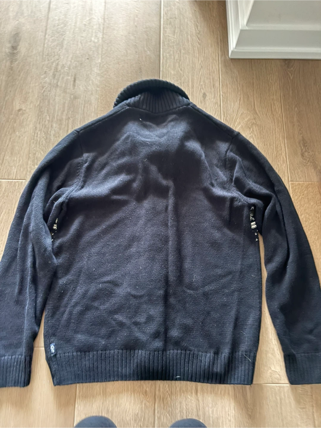 Chaps Men's Black Cardigan Sweater Size M - photo 4