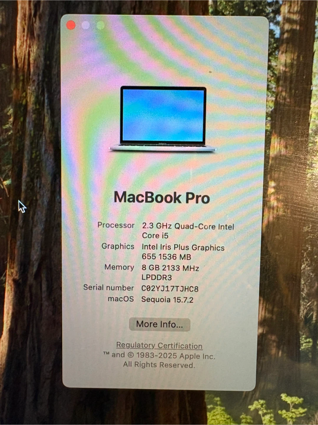 Apple MacBook Pro 13-inch Intel Core i5 8GB RAM 256GB SSD - photo 3