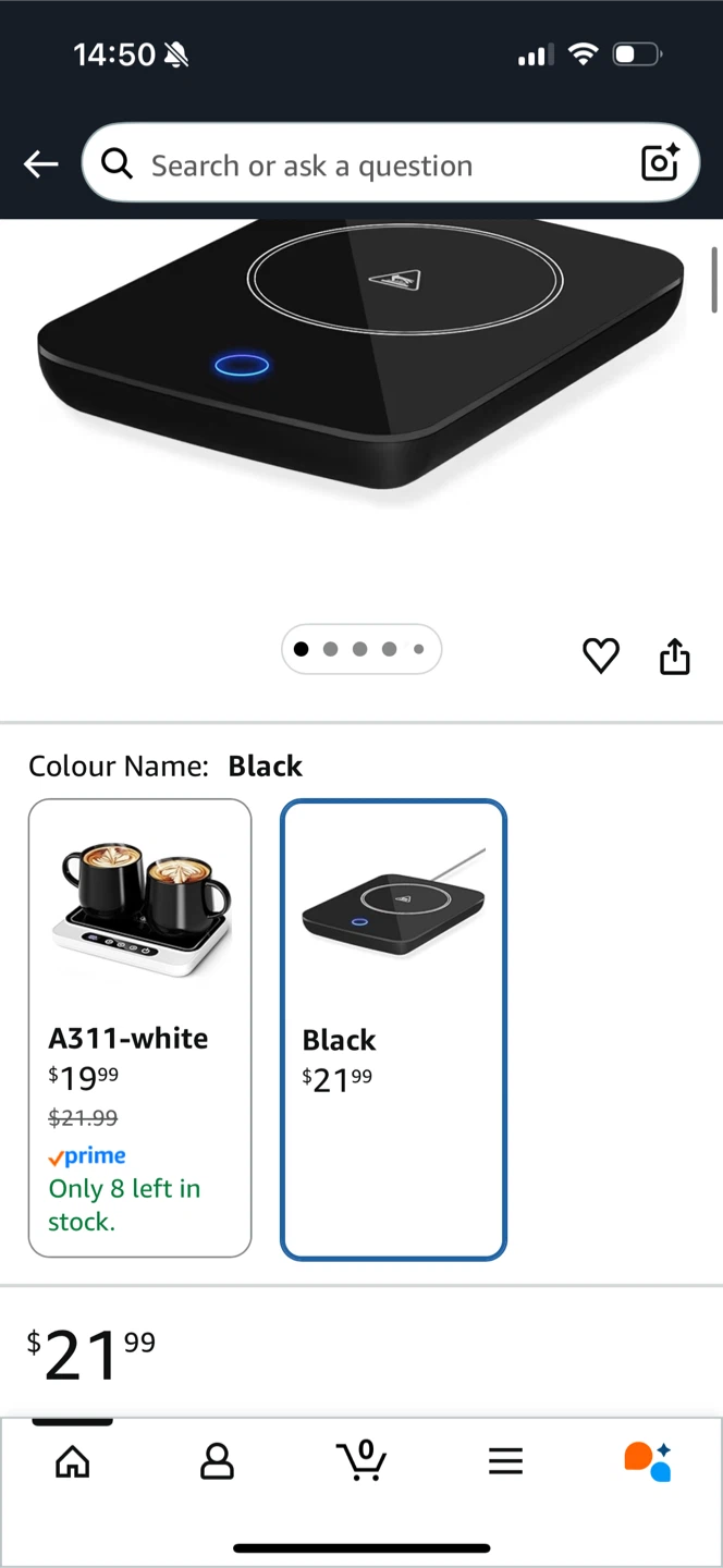 Coffee Mug Warmer - Black - photo 3