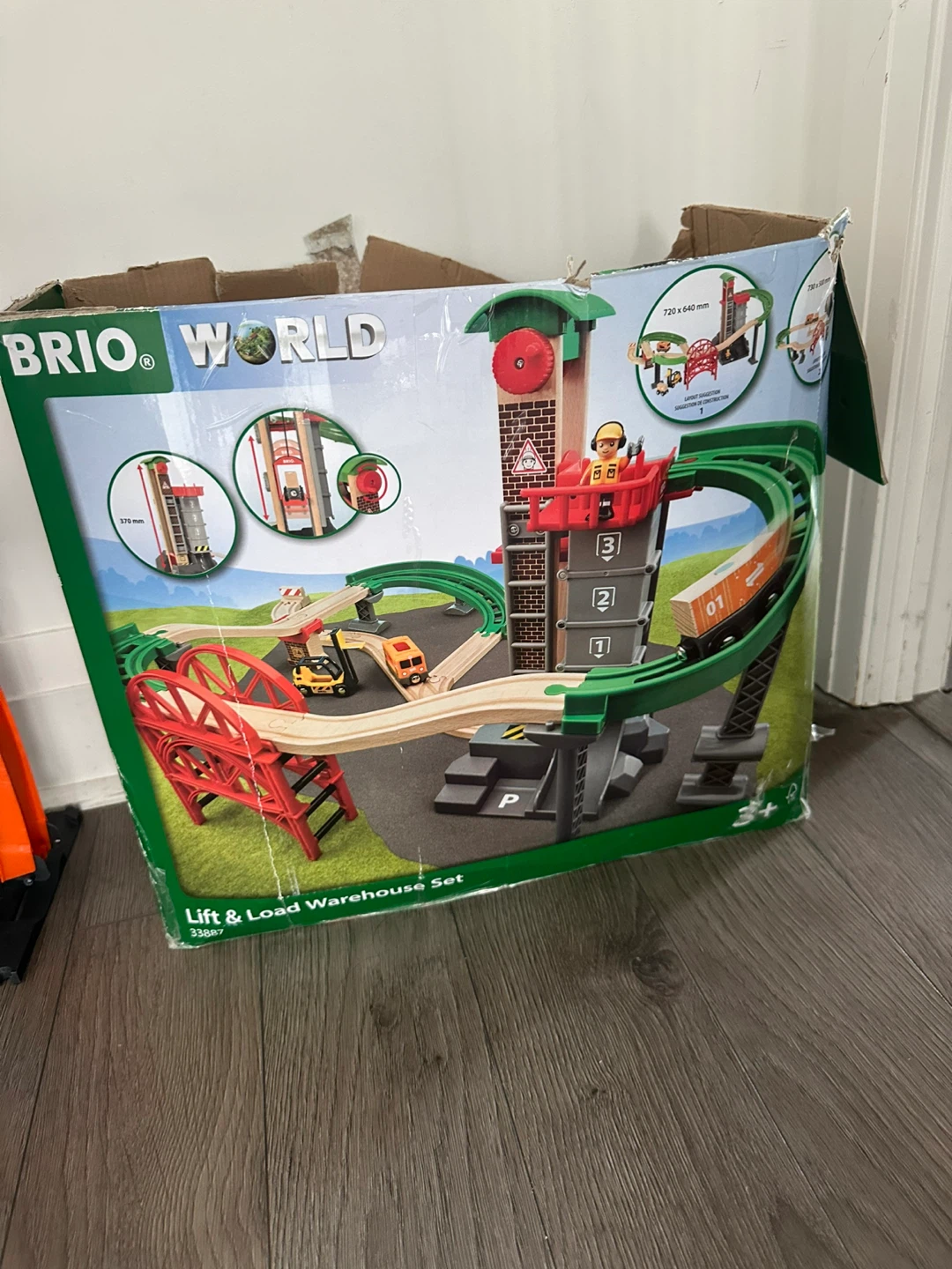 BRIO World Lift & Load Warehouse Set - Wooden Train Set