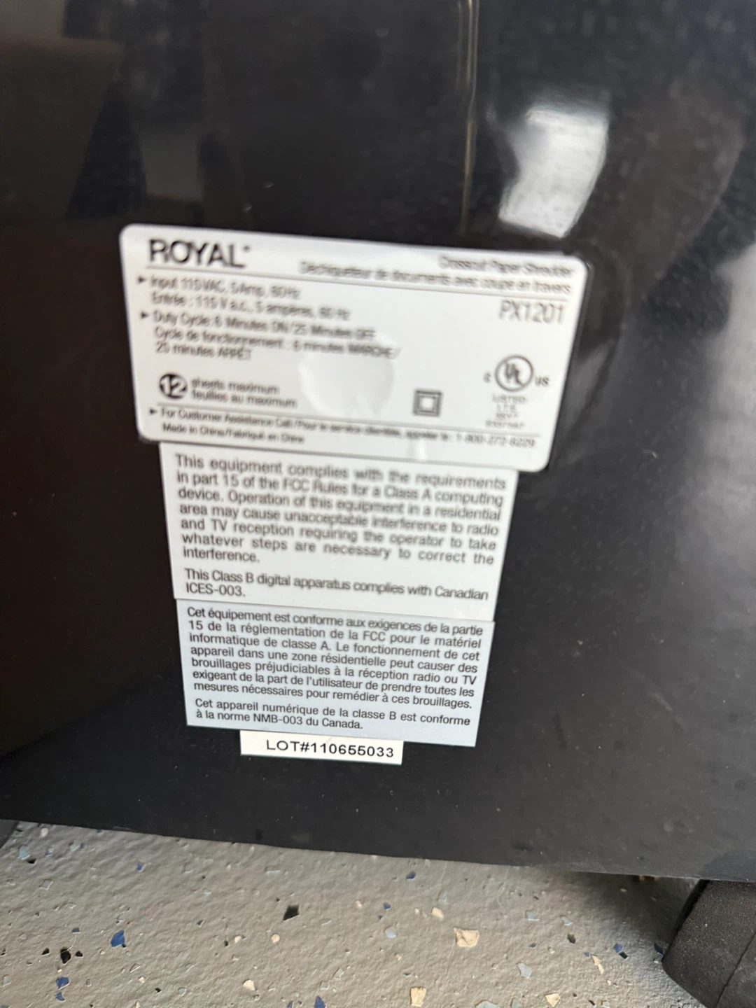 Royal PX1201 Crosscut Paper Shredder - photo 3