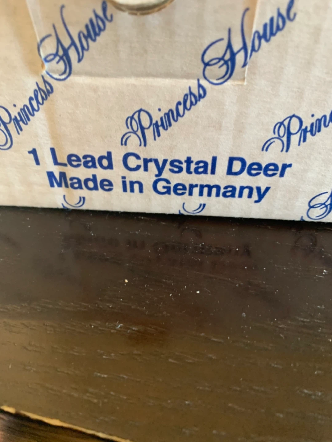 Princess House 24% Lead Crystal Deer Figurine Made in Germany - photo 4