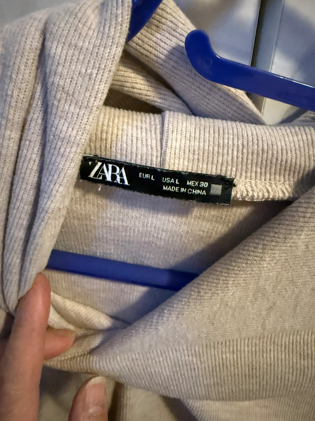 ZARA Beige women oversized Hoodie - Size L. Priced to clear! - photo 2