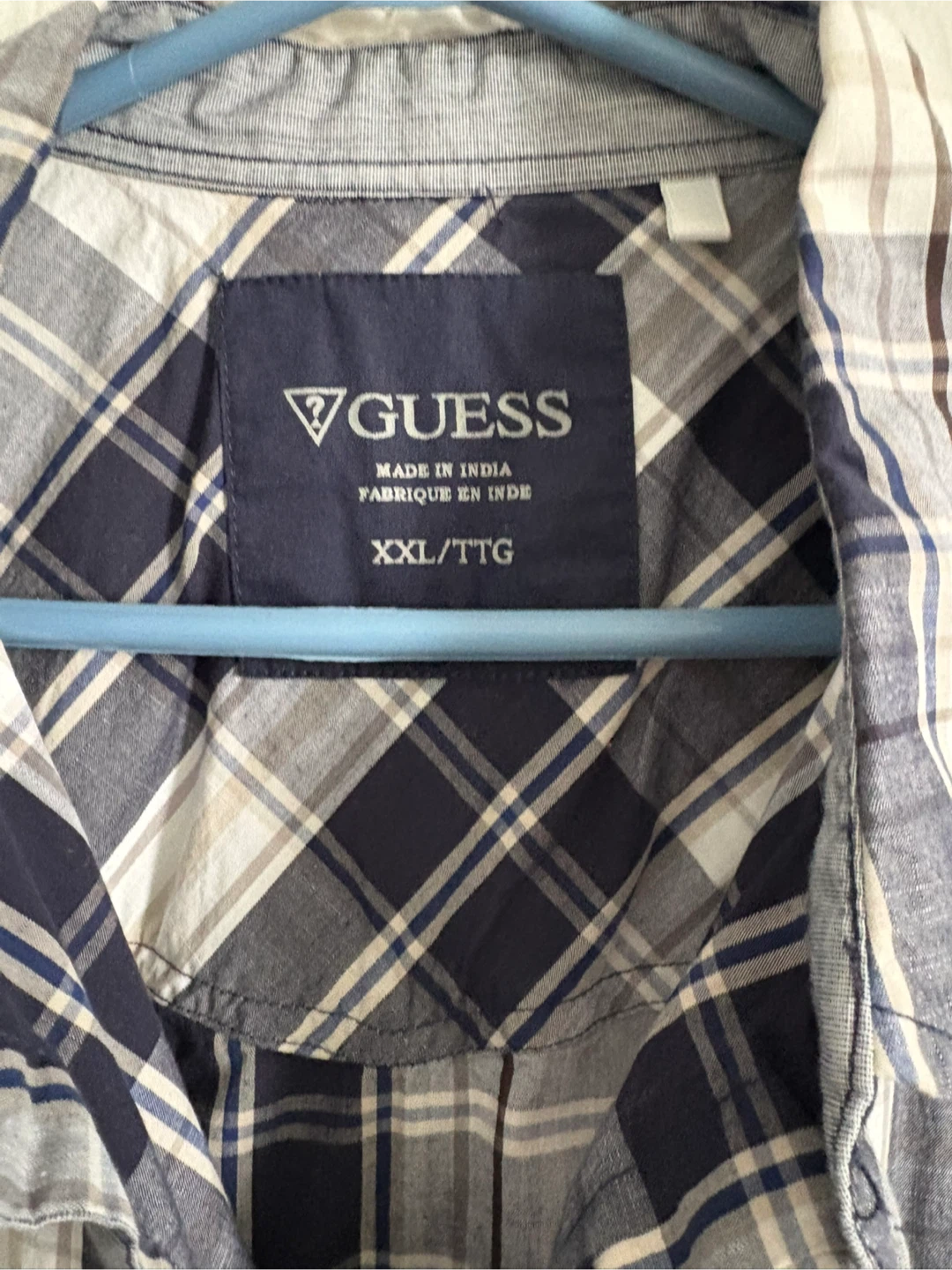 GUESS Short Sleeve Plaid Shirt XX-Large - photo 2