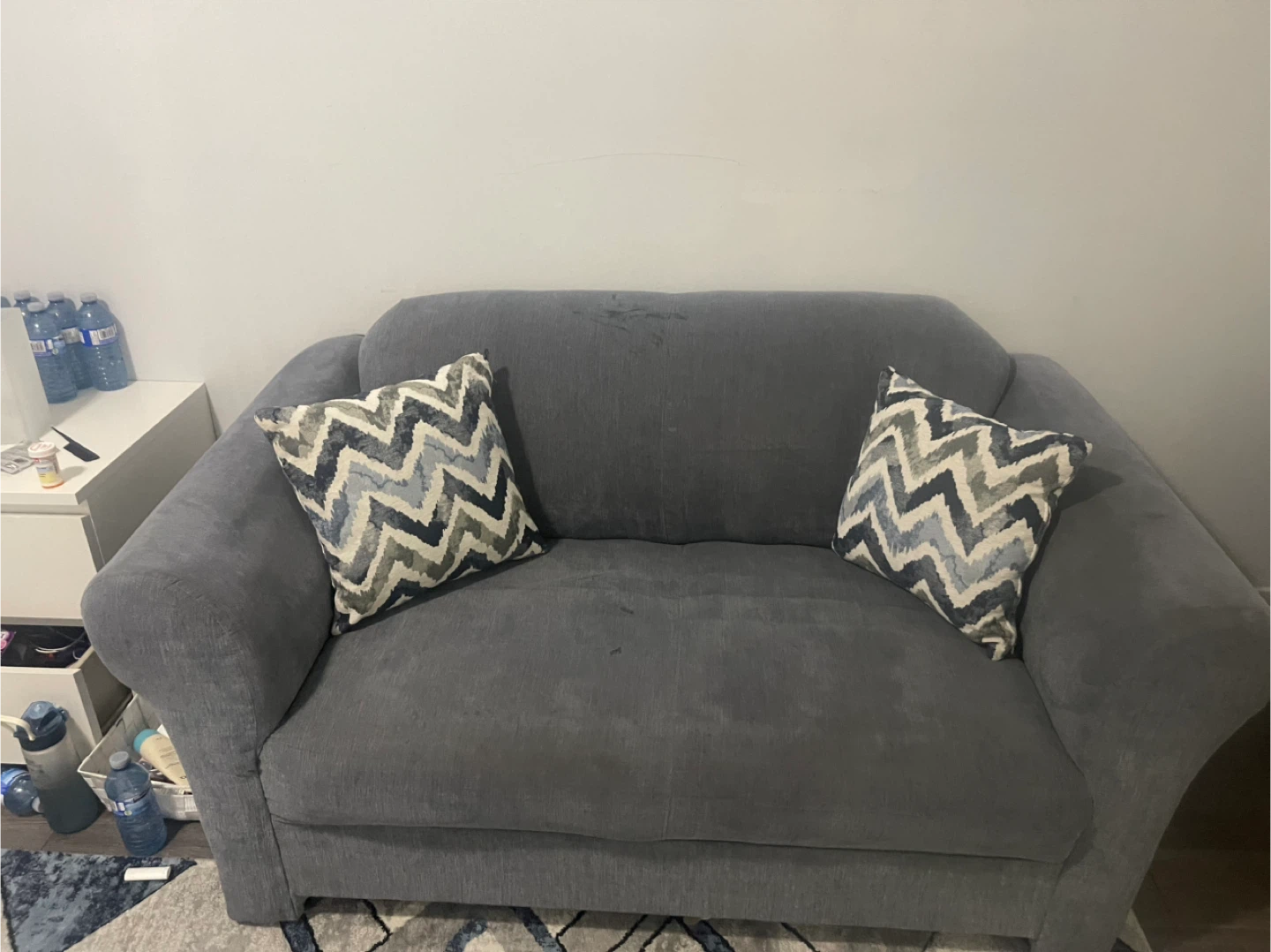 Grey Loveseat Sofa - photo 3