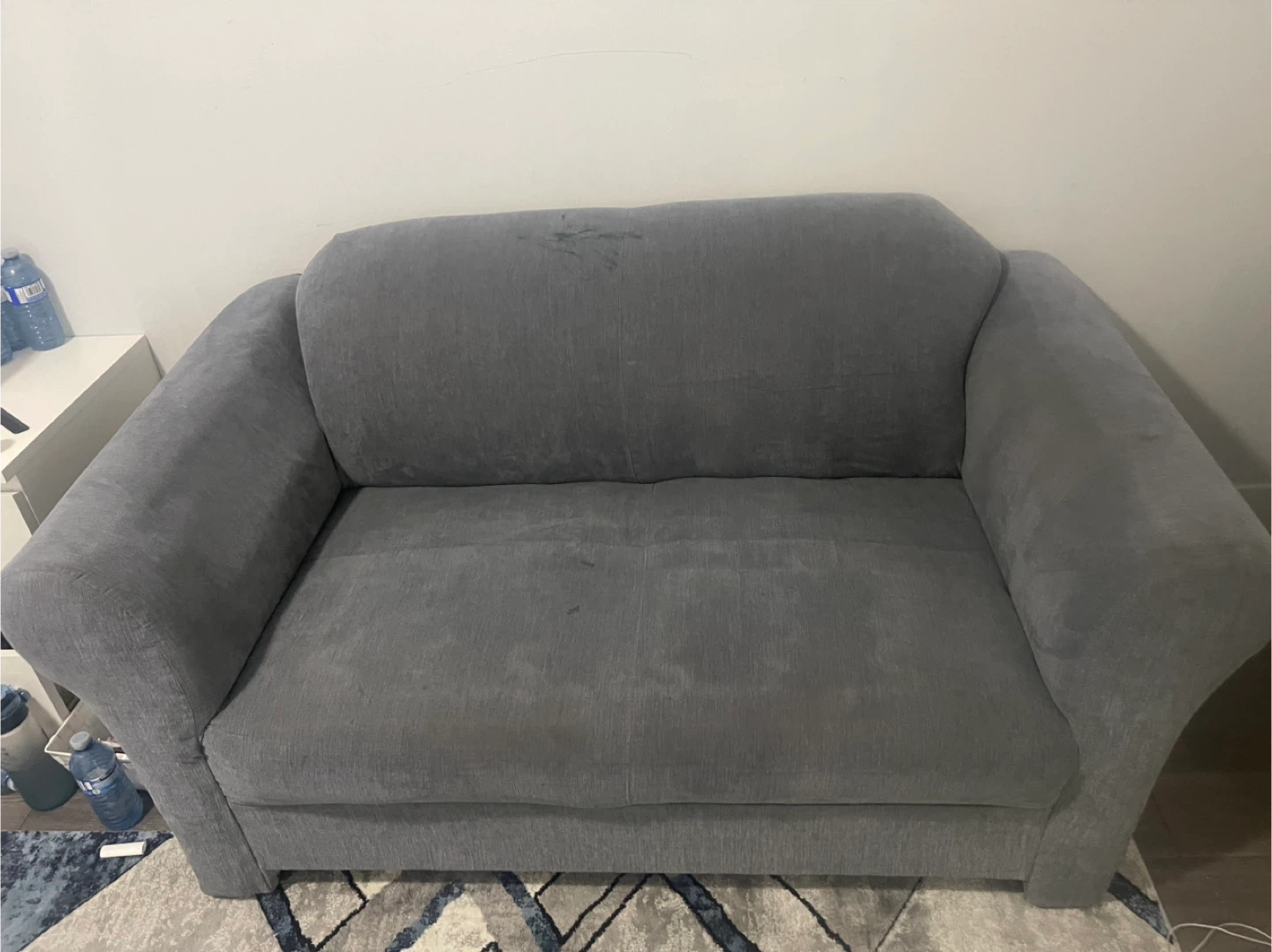 Grey Loveseat Sofa - photo 2