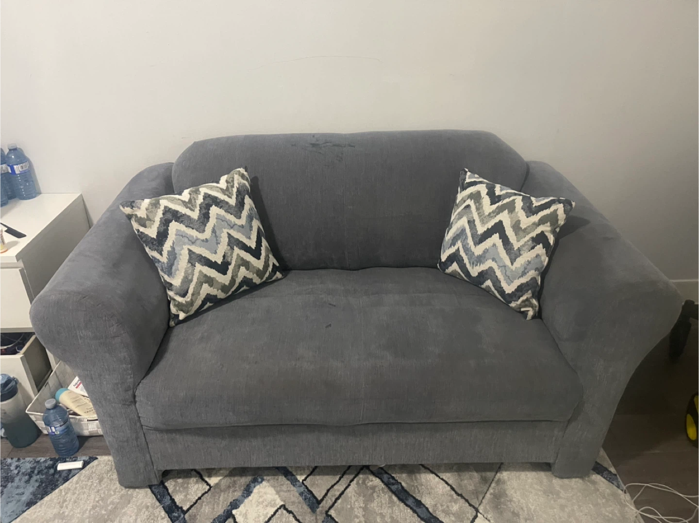 Grey Loveseat Sofa - photo 5