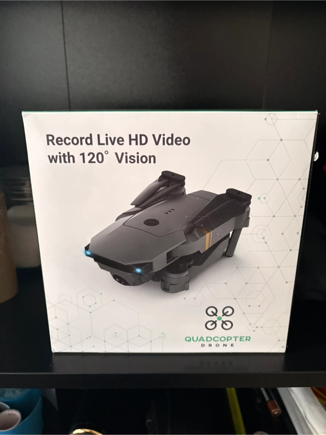 Quadcopter Drone with 120° Vision HD Video