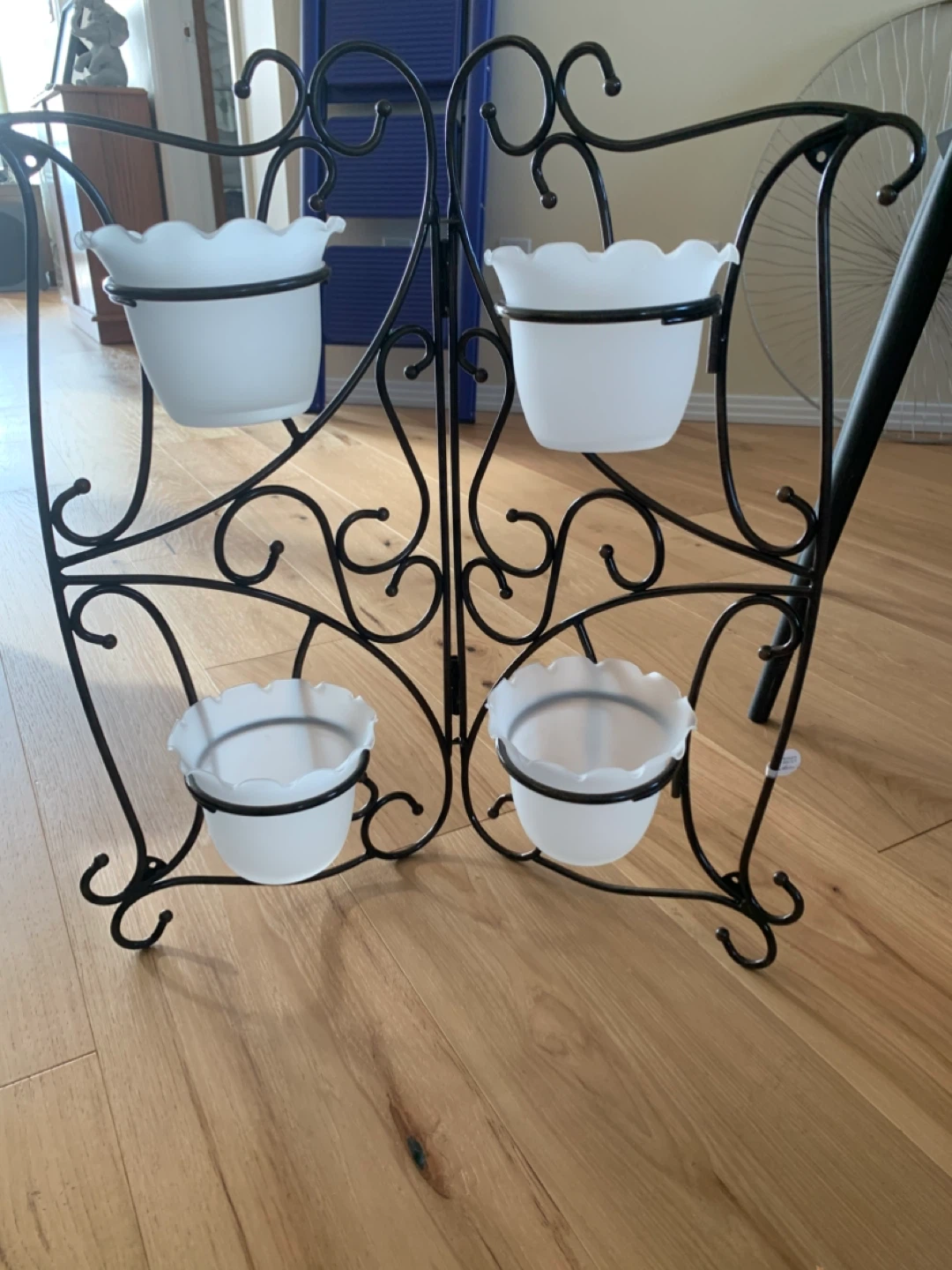 Princess House Fine Crystal 4-Tier Plant Stand