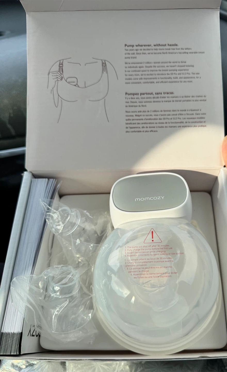 Momcozy S9 Pro Wearable Breast Pump - Gray - photo 2
