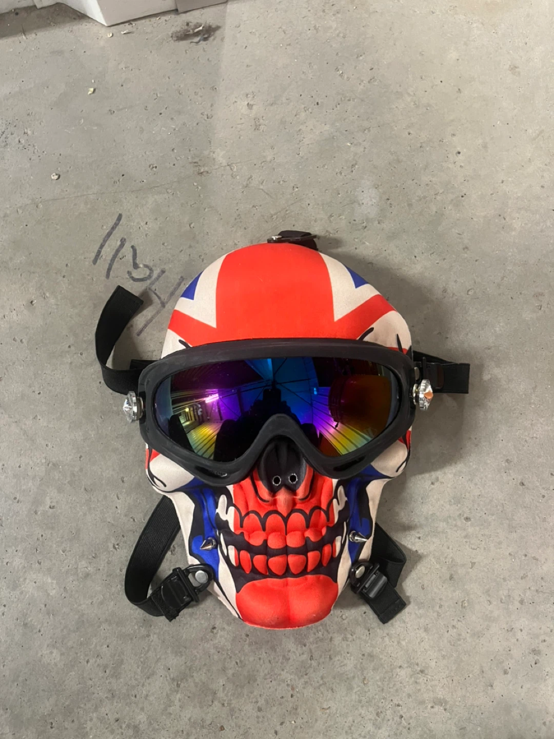Skull Mask with Goggles