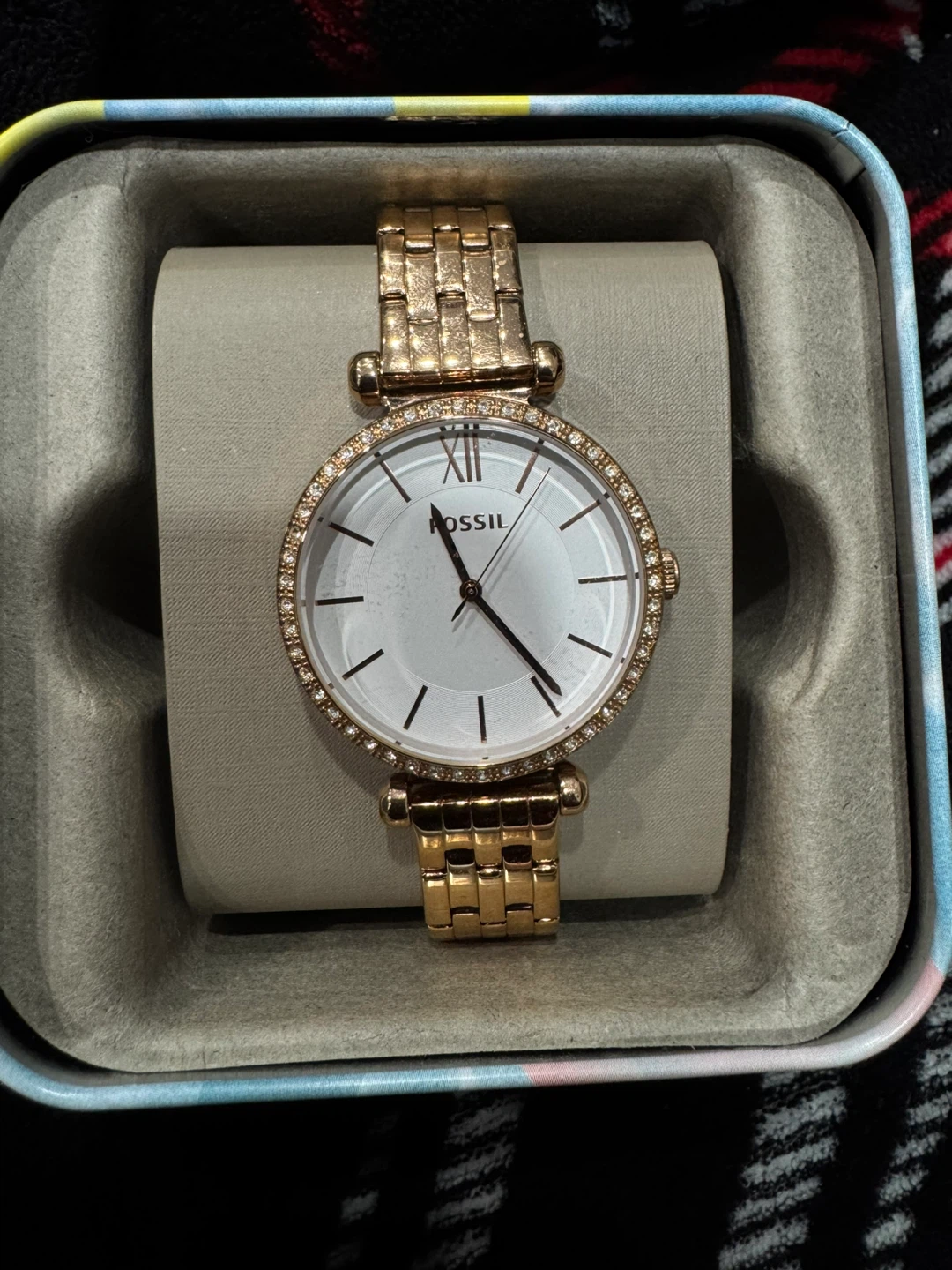Fossil Gold Tone Women’s Watch with Crystal Bezel - photo 2