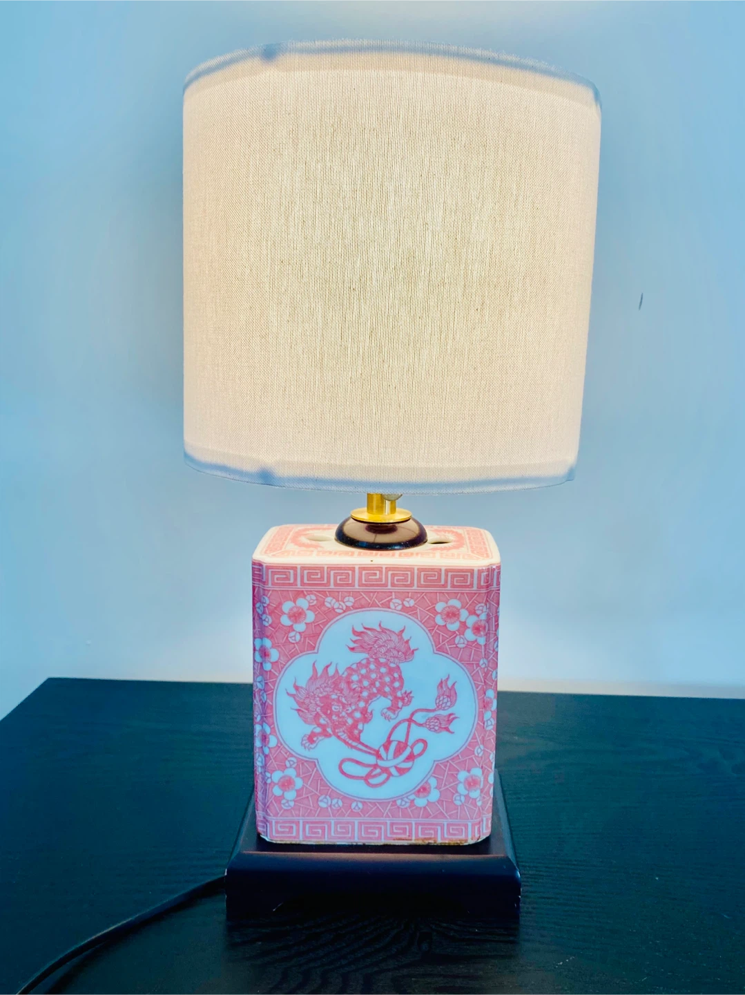 RARE CUSTOM VINTAGE CHINESE PORCELAIN LAMPS - photo 3