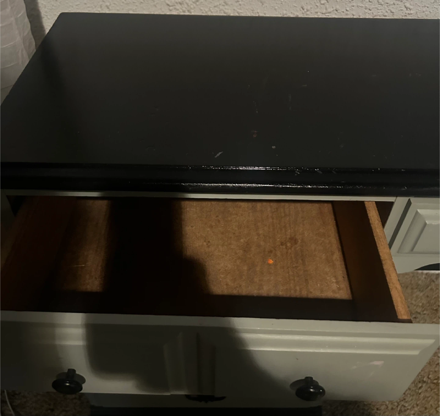 Grey and Black Desk with Drawers - photo 3