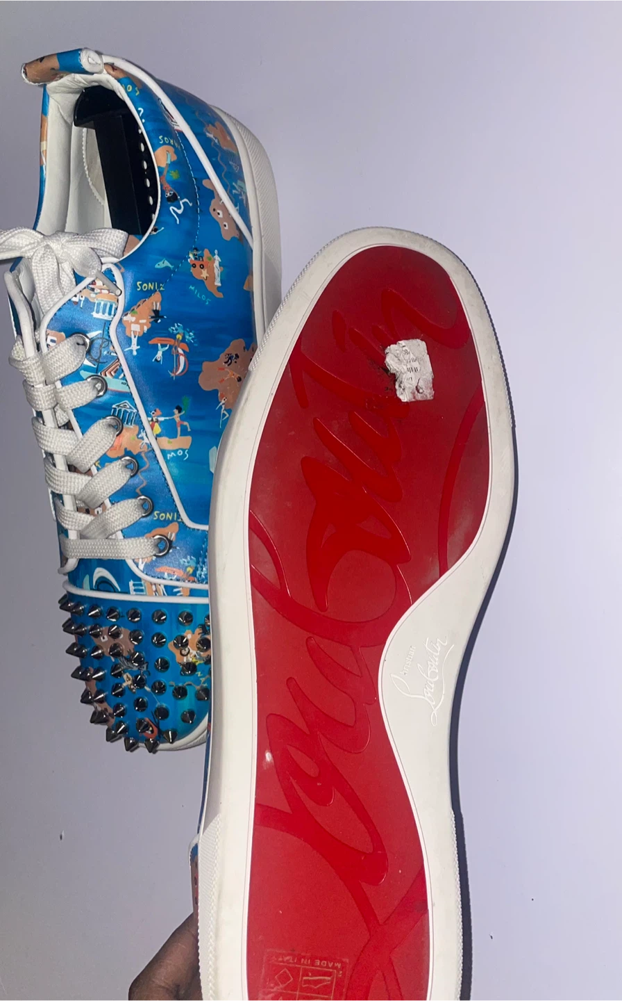 Christian Louboutin Louis Flat Spikes Sneakers - photo 2