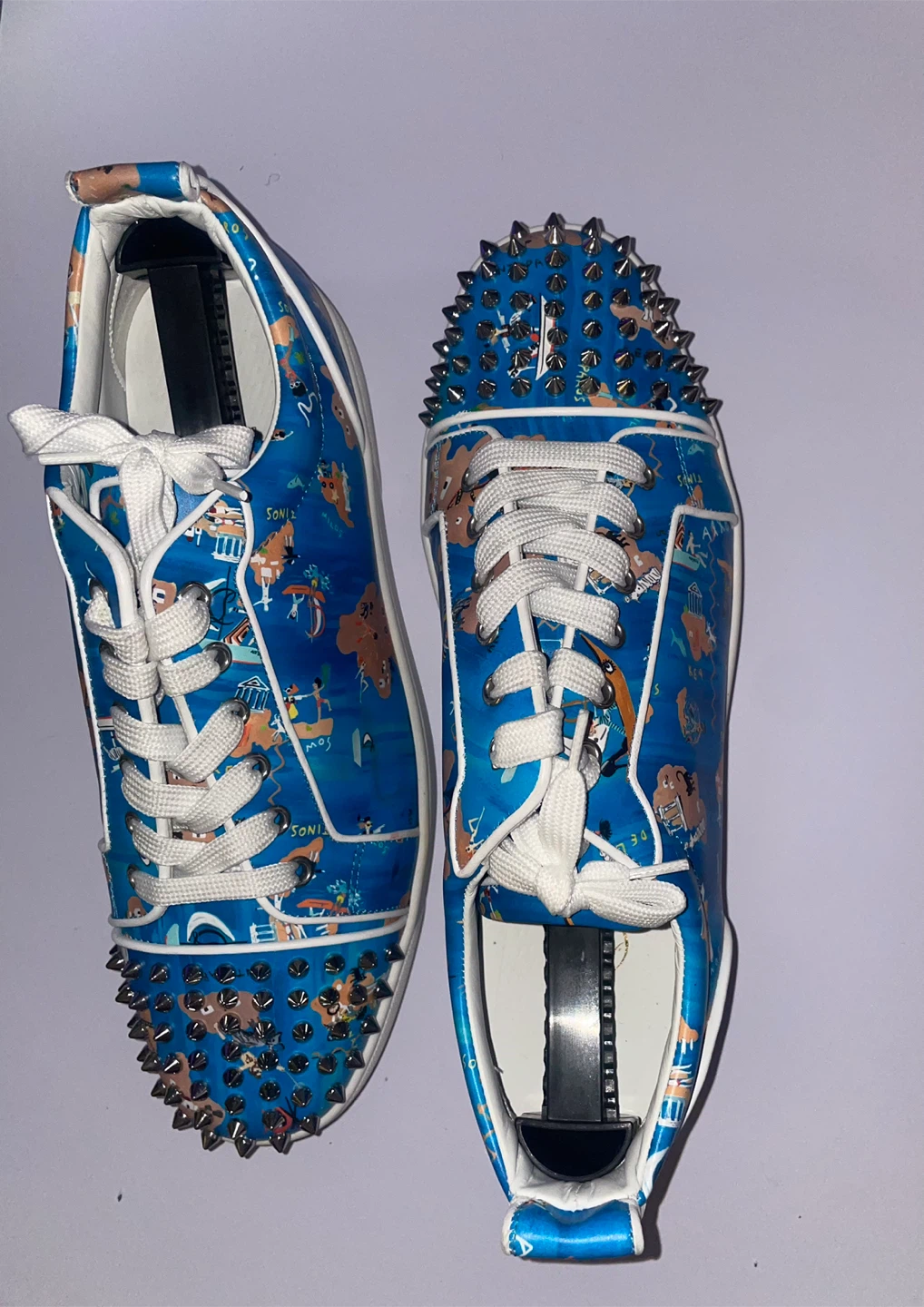 Christian Louboutin Louis Flat Spikes Sneakers