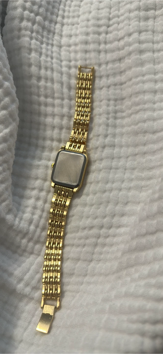 Gold-tone Quartz Watch with Pink Face - photo 4