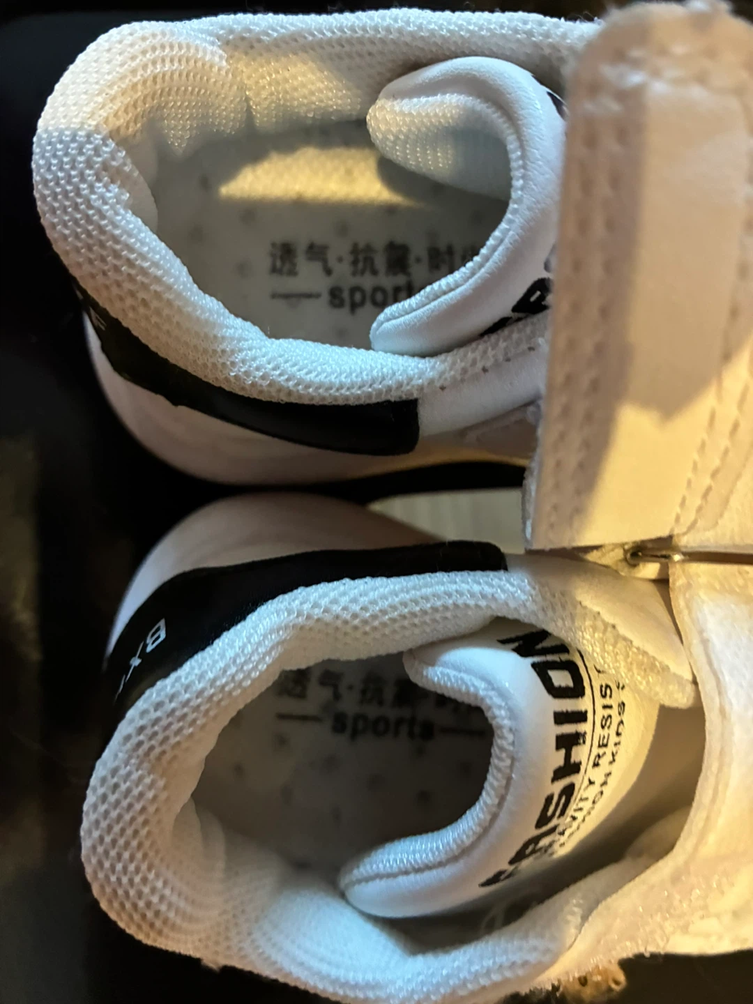 White Toddler Sneakers with Teddy Bear Detail - photo 3