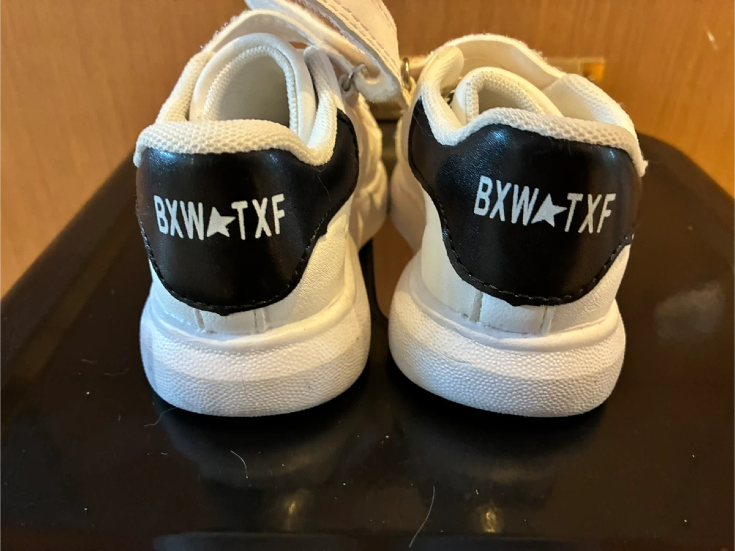 White Toddler Sneakers with Teddy Bear Detail - photo 4