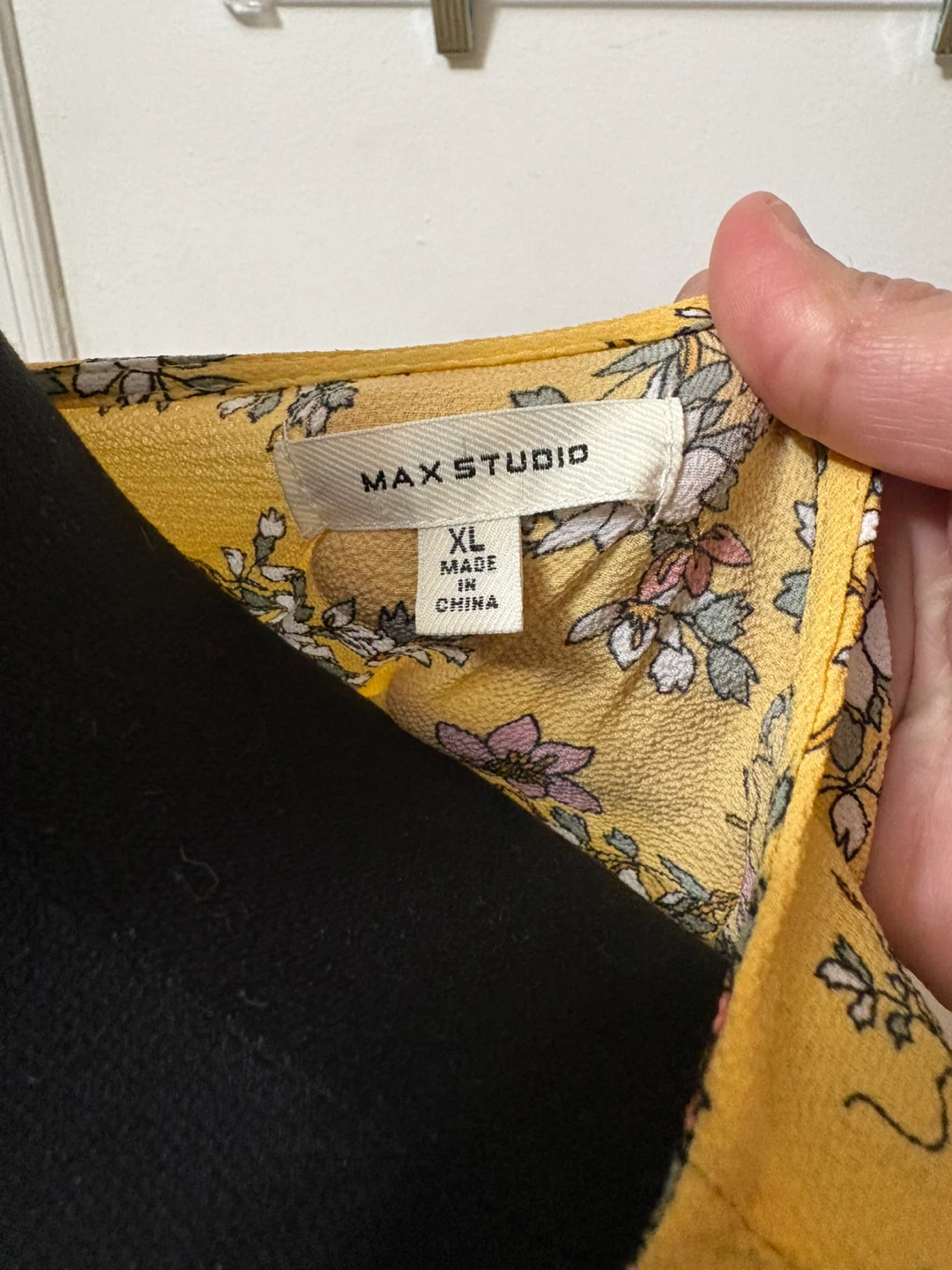 Max Studio Yellow Floral Wrap Dress - XL - photo 2
