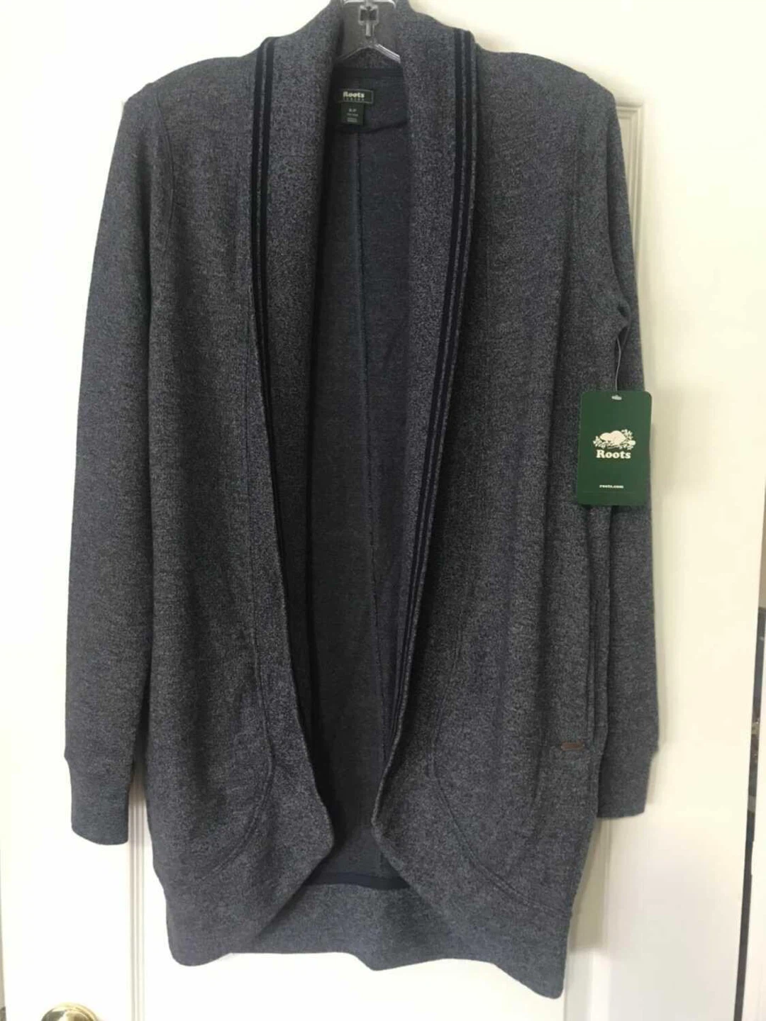 Roots Blue Fleece Women's Cardigan.Small.New.