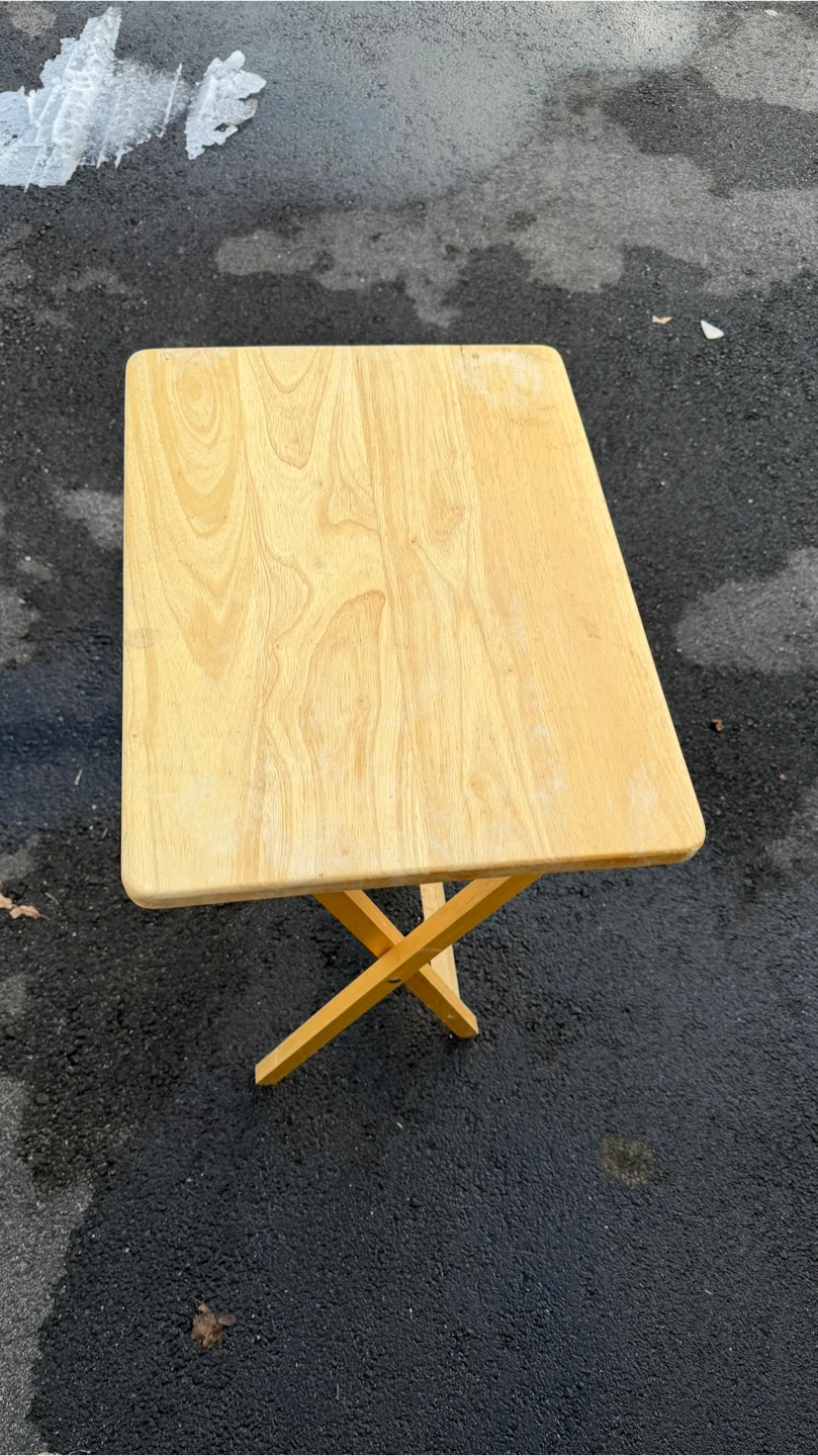 Wooden Folding TV Tray Table
