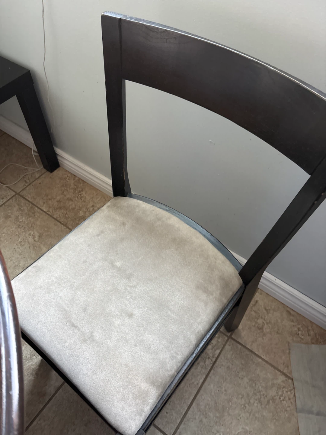 Dark Wood Dining Table Set with 4 Chairs - photo 2